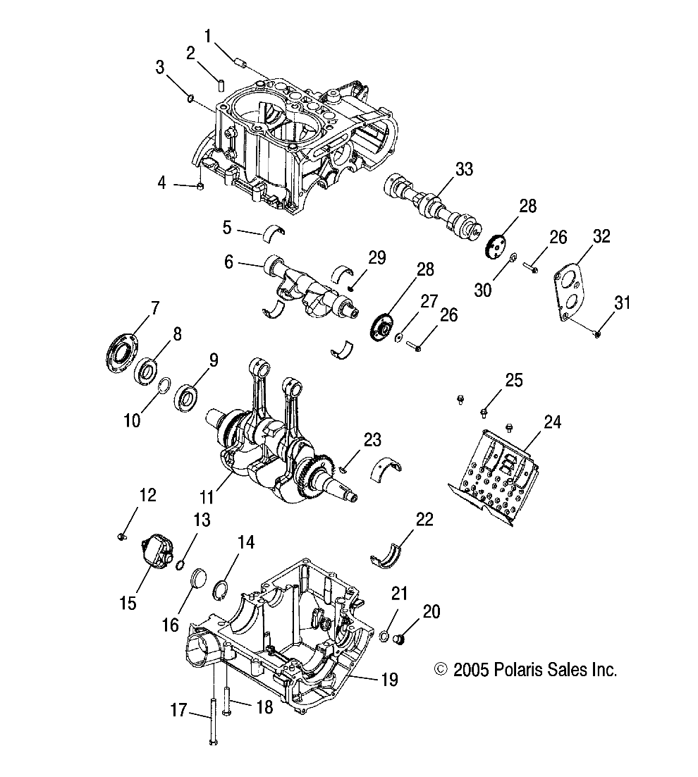 ENGINE, CRANKCASE and CRANKSHAFT - A07MH76FA (4999200299920029D06)