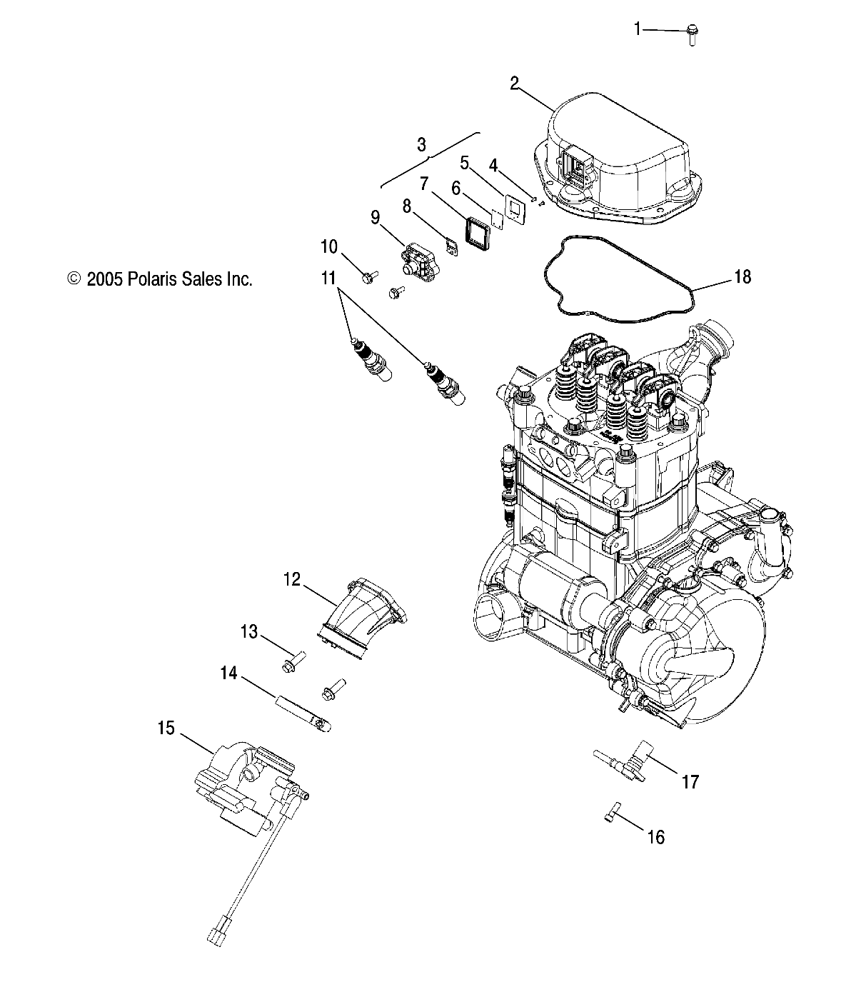 ENGINE, THROTTLE BODY MOUNTING - A07MH76FA (4999200299920029D09)