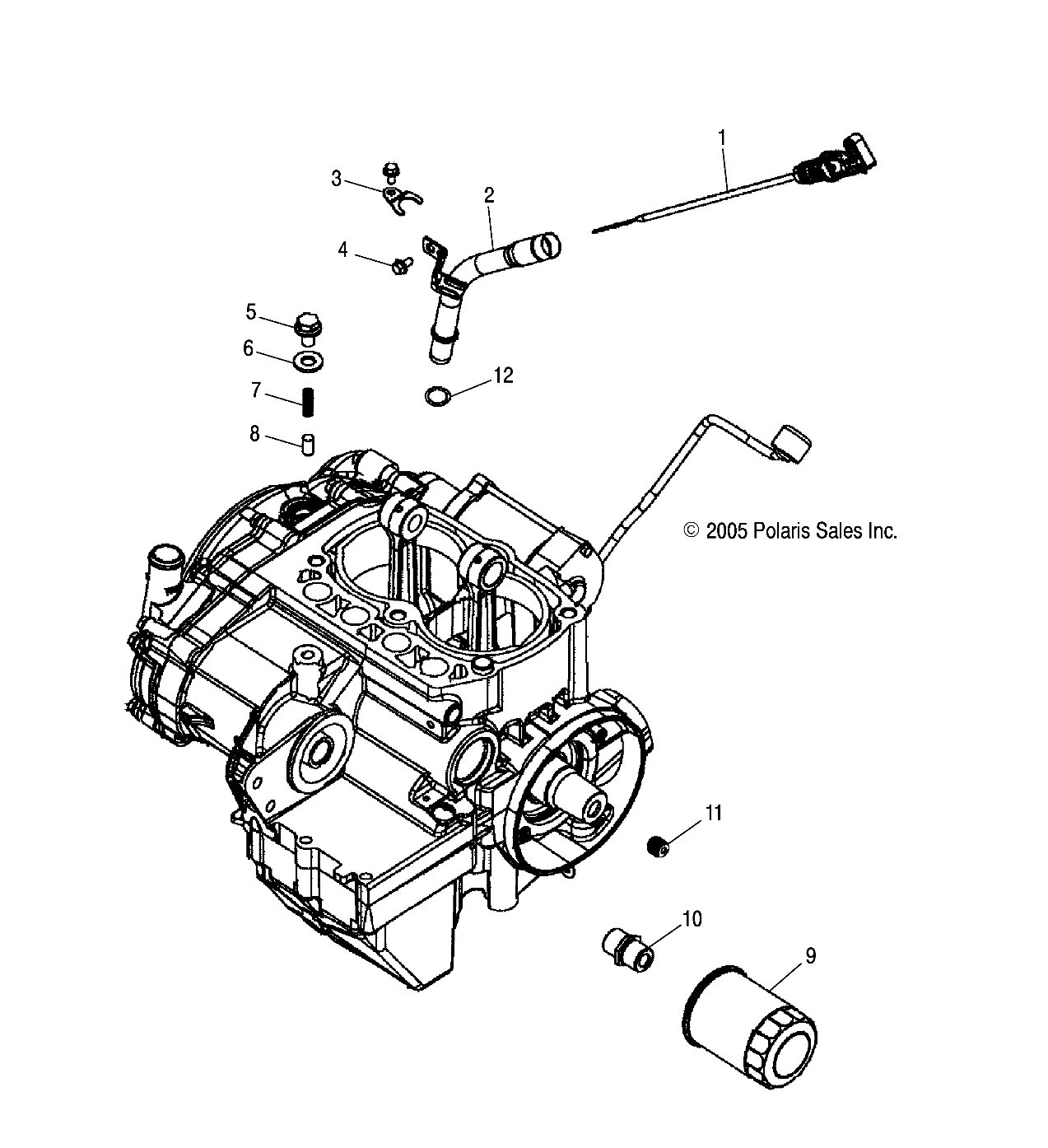 ENGINE, DIPSTICK and OIL FILTER - A07MH76FA (4999200299920029D11)