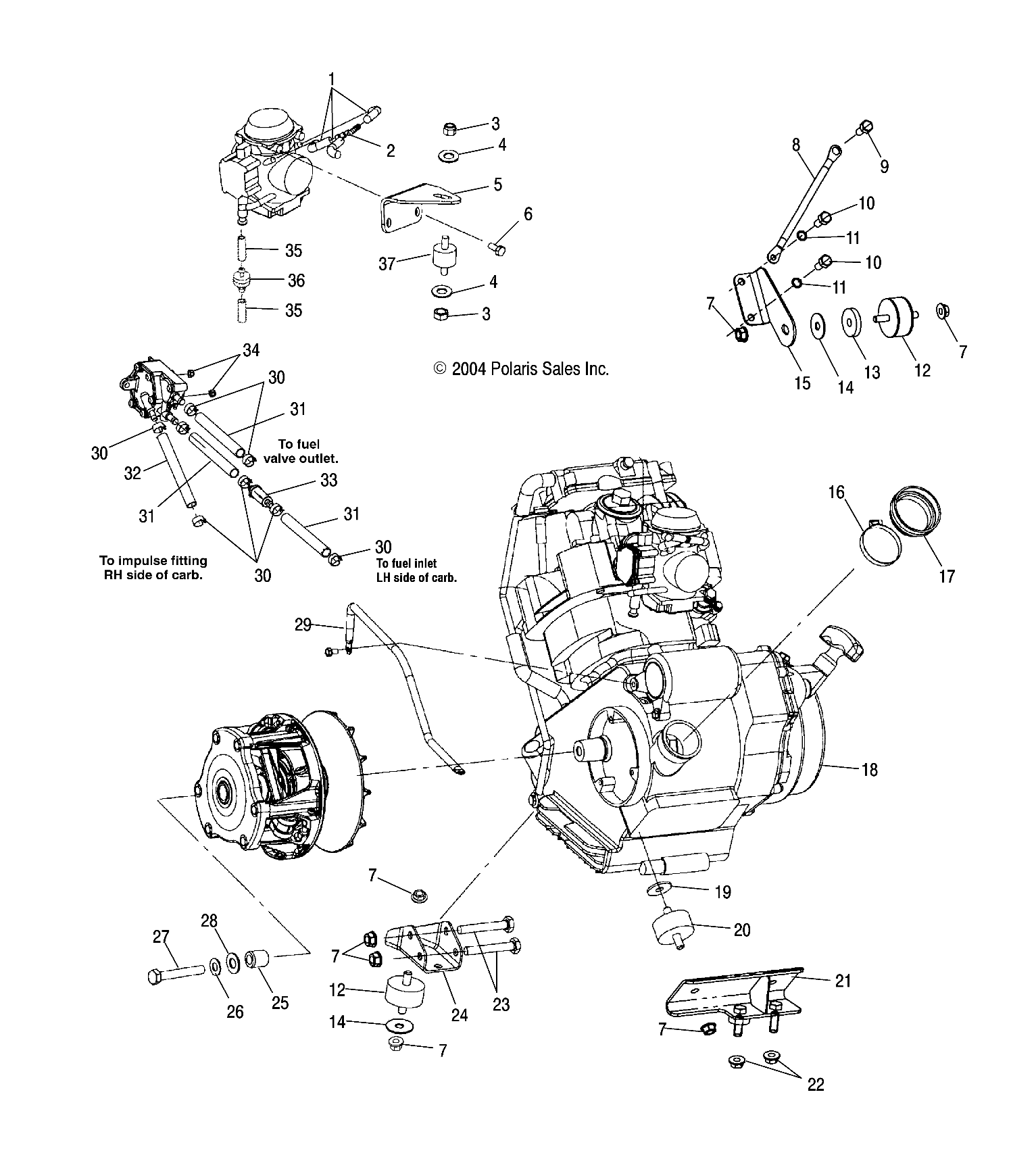 ENGINE MOUNTING - A05CA32EA (4999200489920048A09)