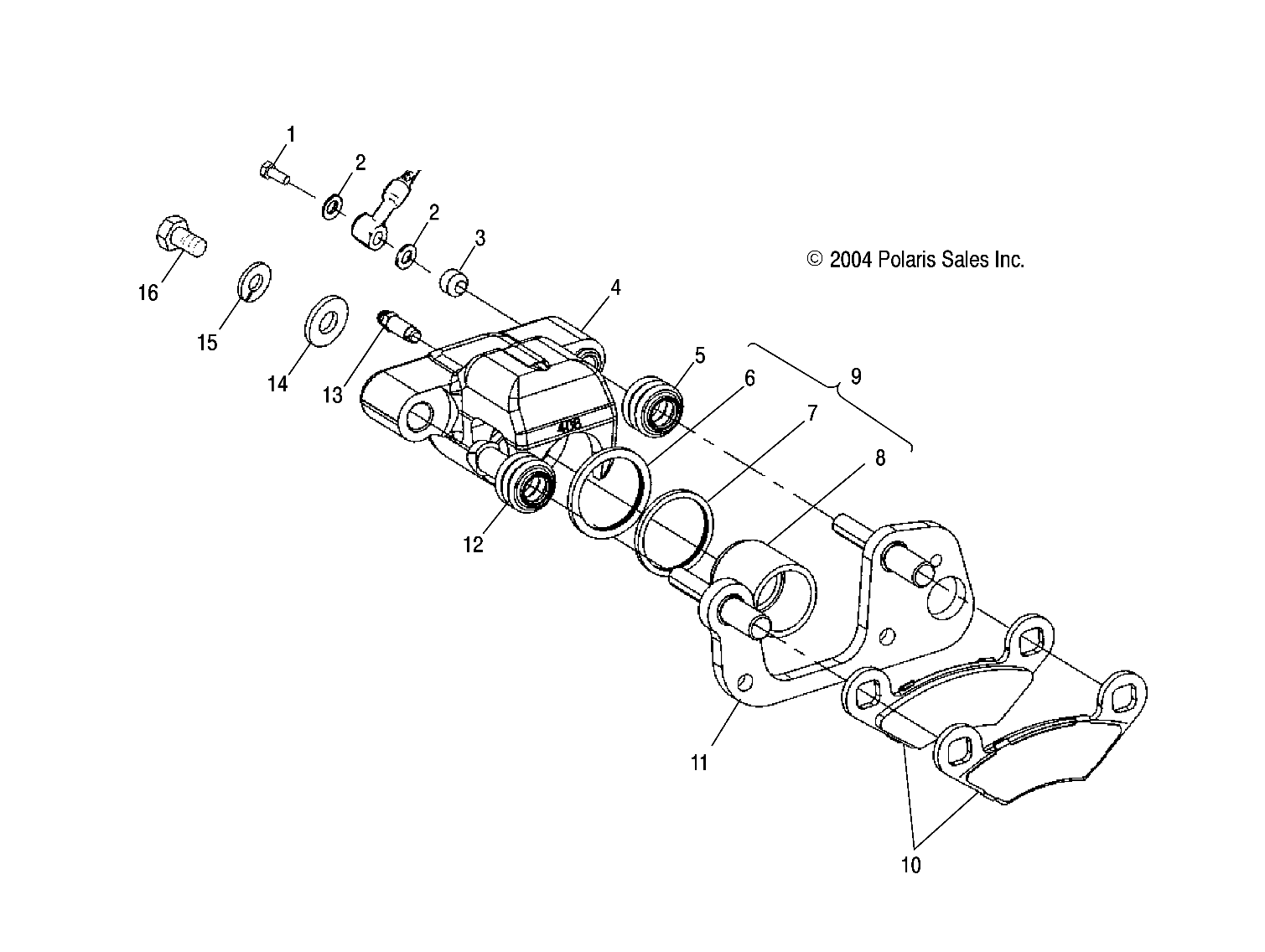 BRAKE, FRONT - A05CA32EA (4999200489920048B04)