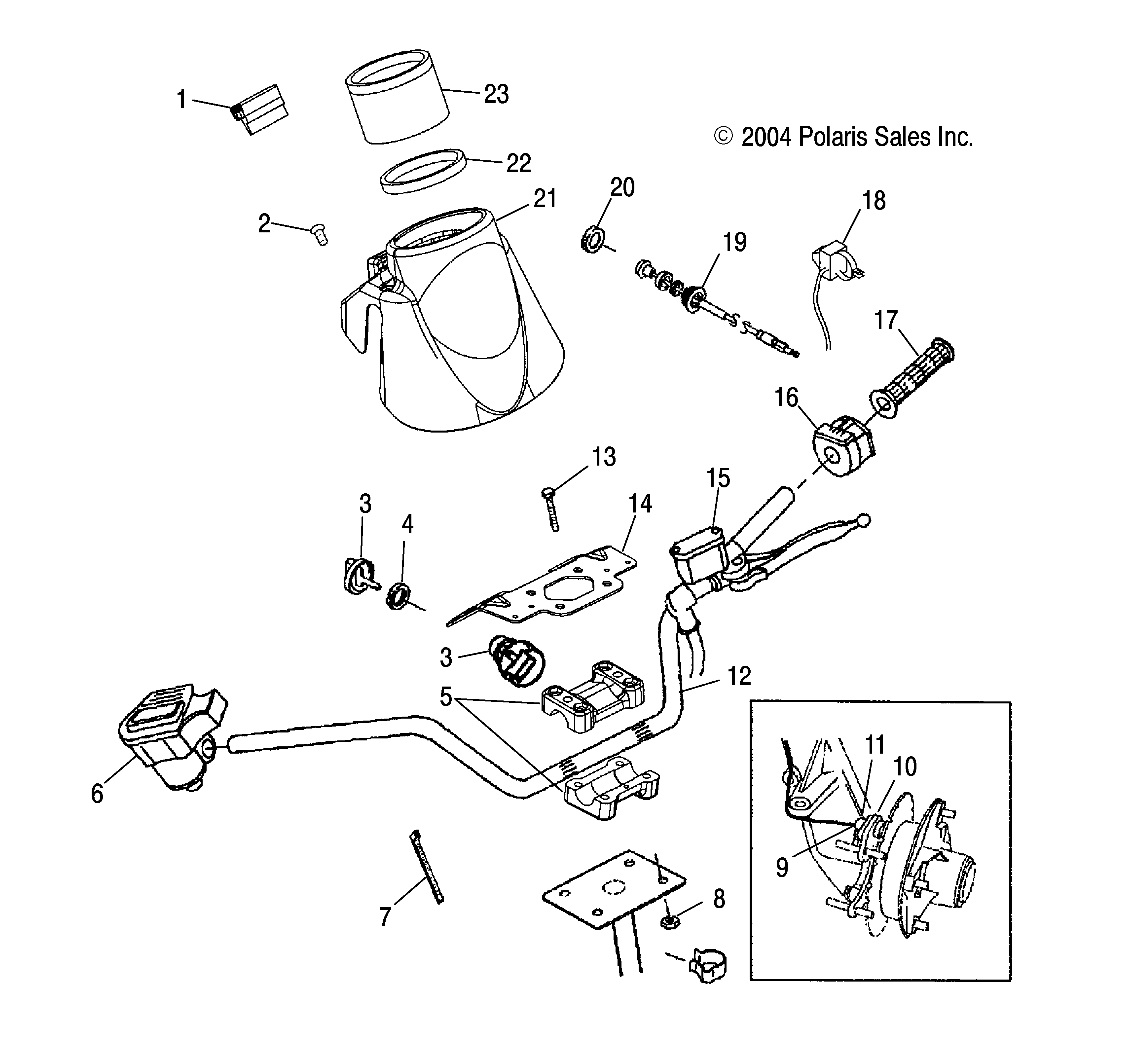 HANDLEBAR - A05CA32EA (4999200489920048B12)