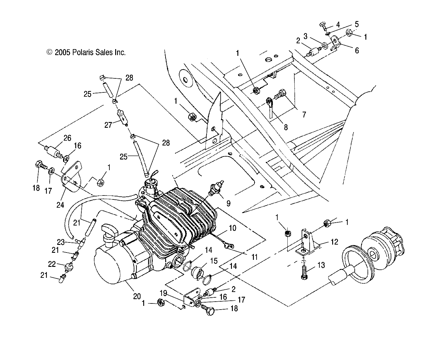 ENGINE MOUNTING - A06BA25CA (4999201499920149A07)