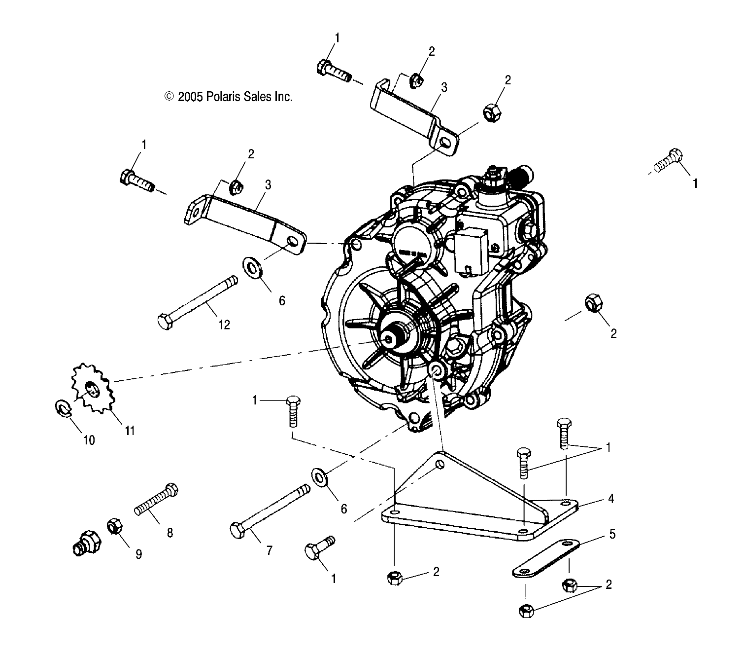 GEARCASE MOUNTING - A06BA25CA (4999201499920149C04)