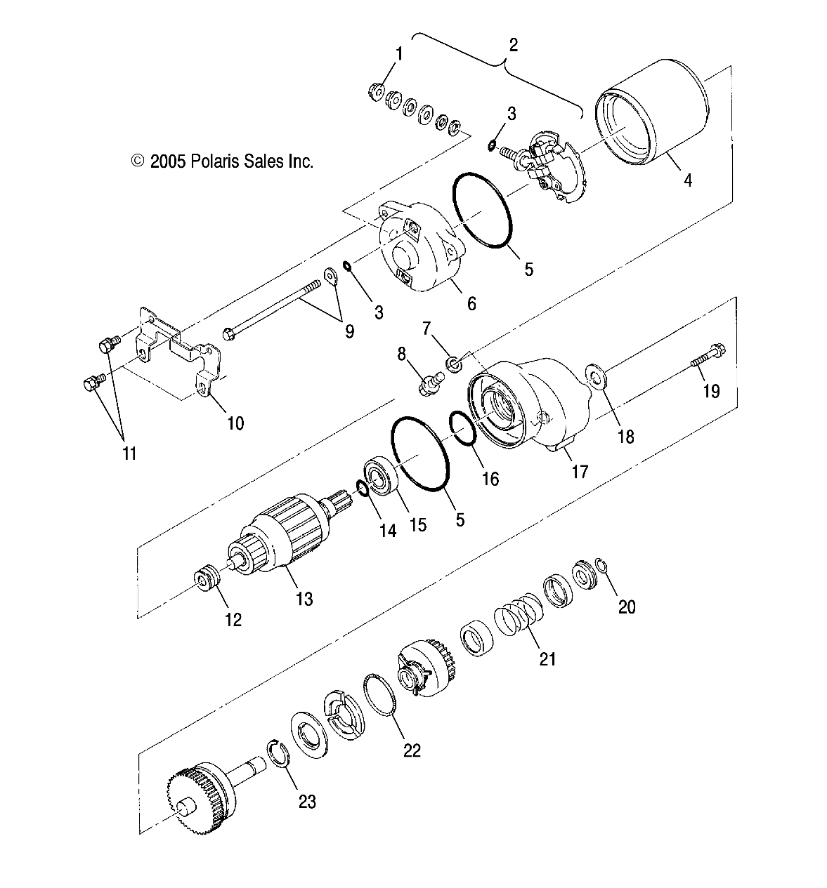 STARTING MOTOR - A04BA25CA/CB (4999201499920149C08)