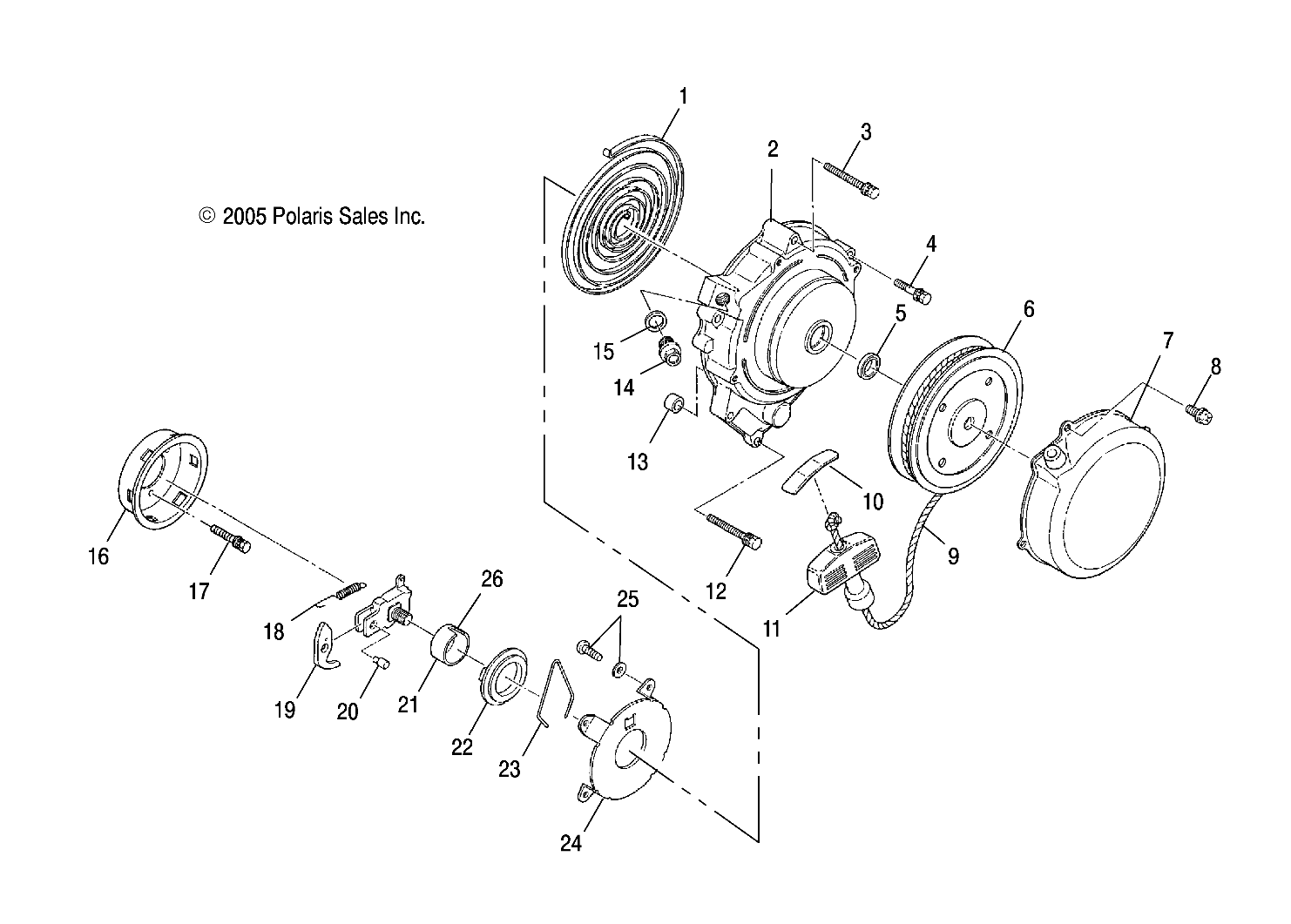 RECOIL STARTER - A04BA25CA/CB (4999201499920149C09)