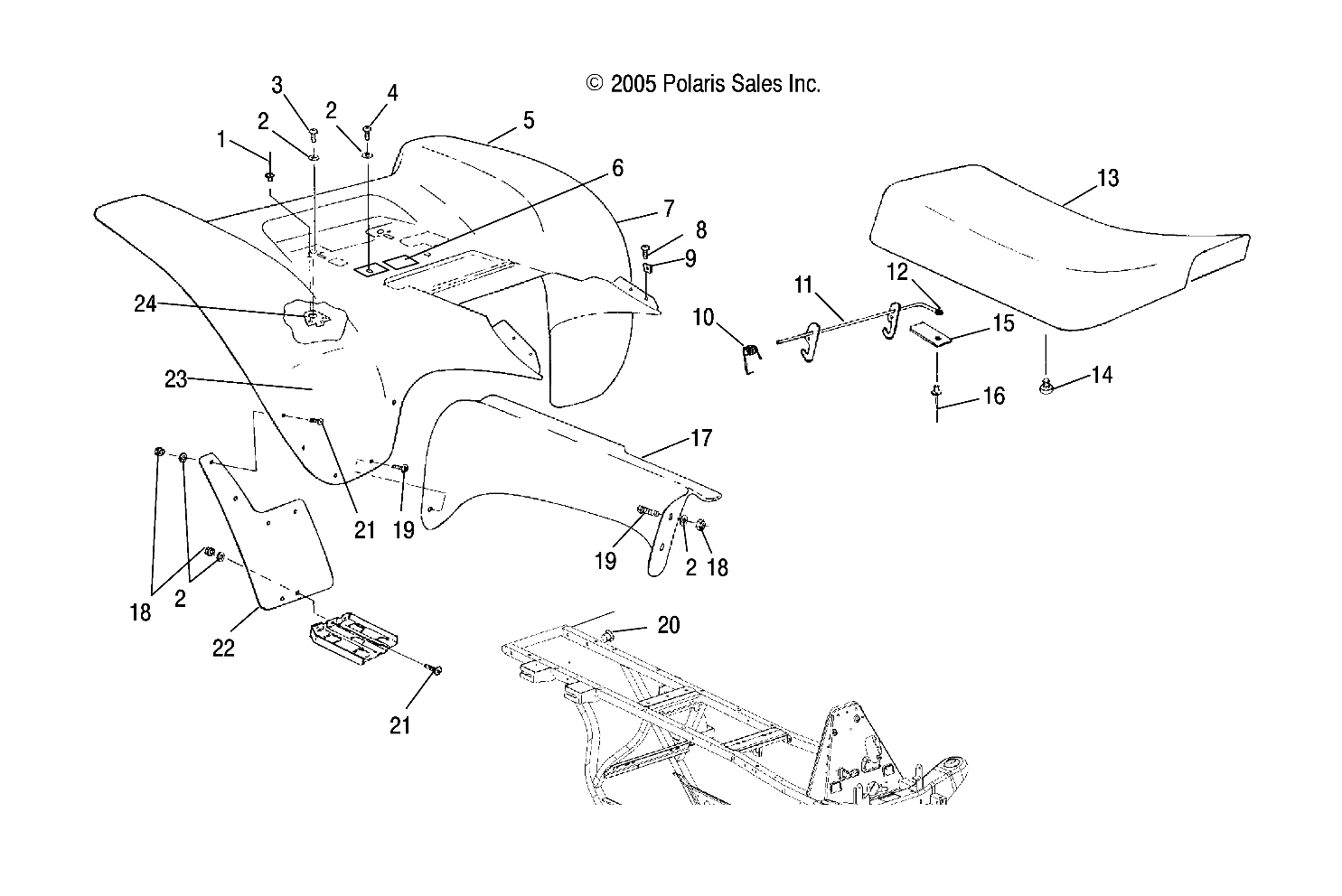 CAB, REAR - A06BG50AA/FA (4999201549920154A04)