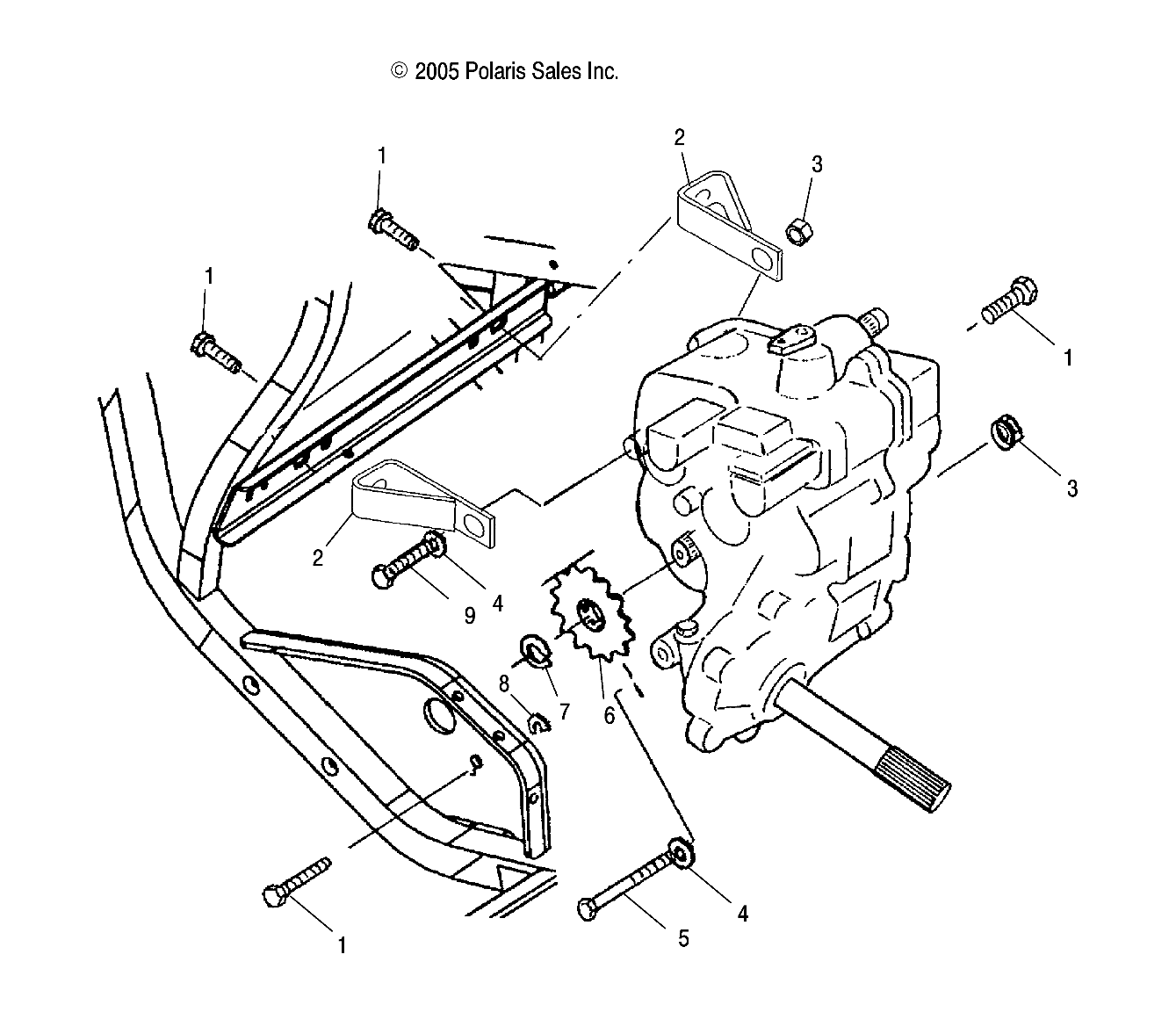 GEARCASE MOUNTING - A06BG50AA/FA (4999201549920154B11)