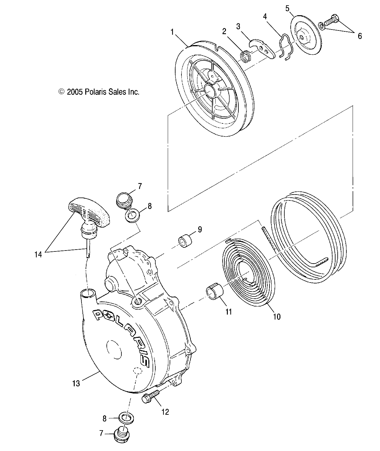 RECOIL STARTER - A04CH42AQ/AR/AS/AT/AV (4999201549920154D04)