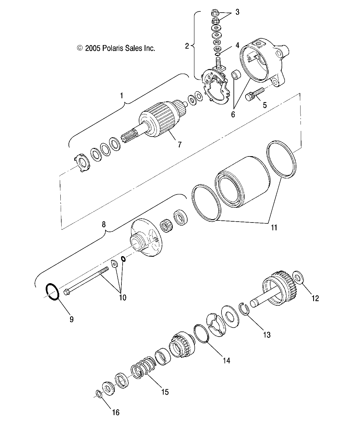 STARTING MOTOR - A05BG50AA/FA (4999201549920154D09)