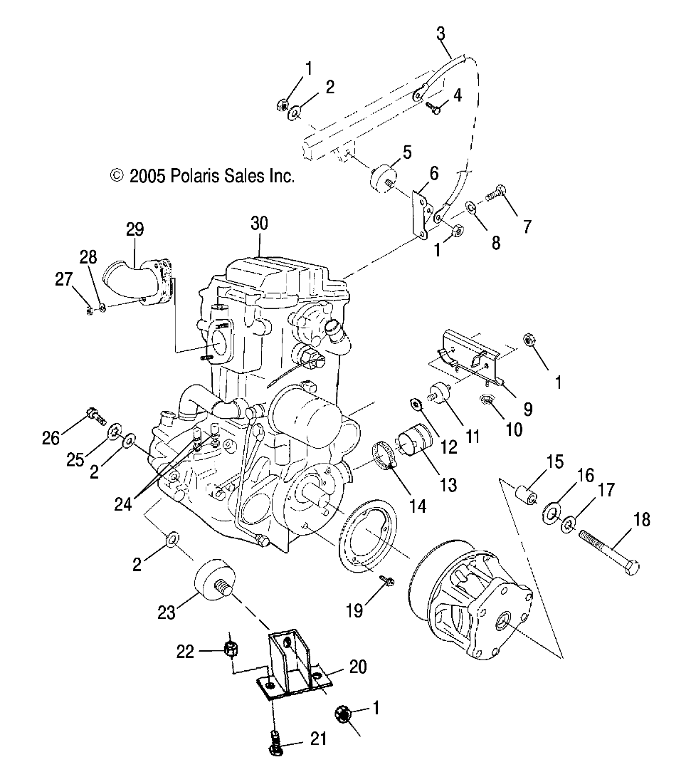 ENGINE MOUNTING - A06CL50AA (4999201649920164A09)