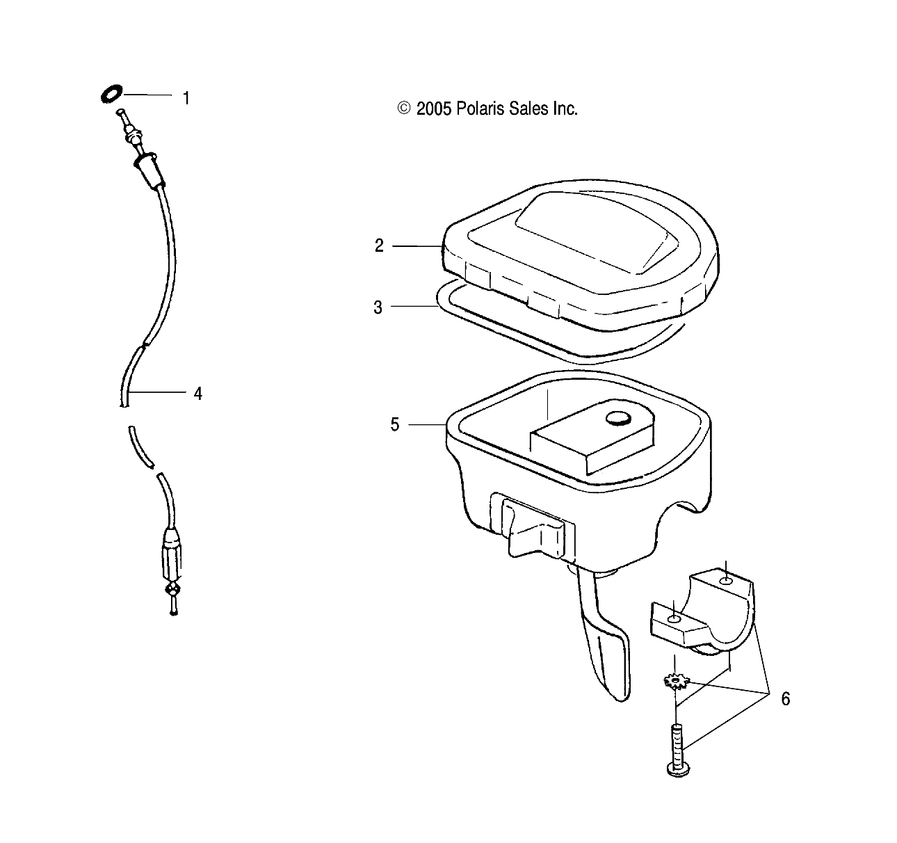 CONTROLS-THROTTLE ASM/CABLE - A04BG50AA/FA (4999201649920164B07)