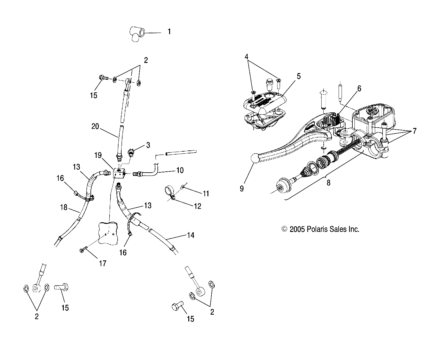 BRAKE, HAND/BRAKE LINE - A07CL50AA (4999201649920164B08)