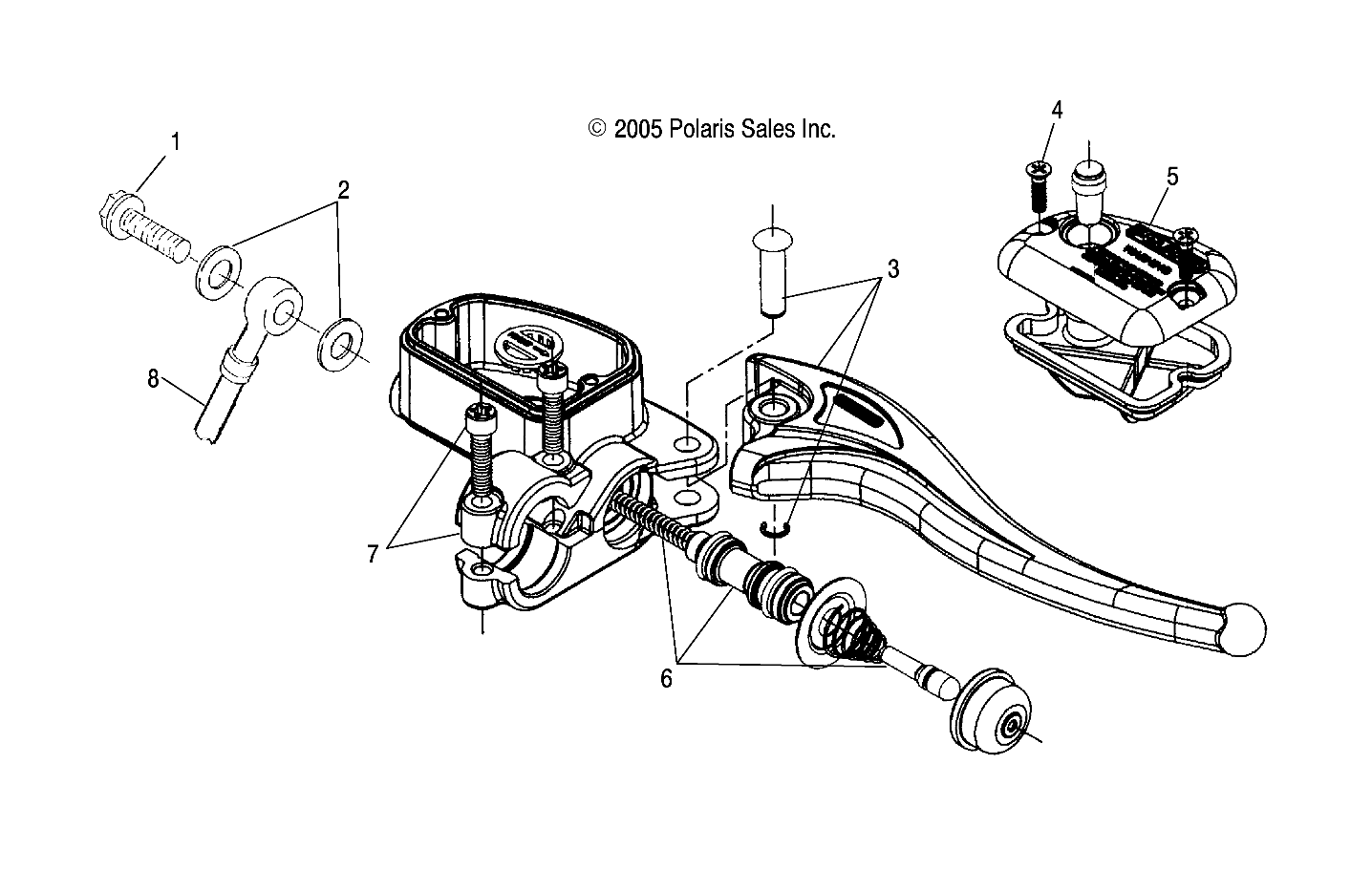 CONTROLS-RH MASTER CYLINDER/BRAKE LINE - A05CL50AA (4999201649920164B09)