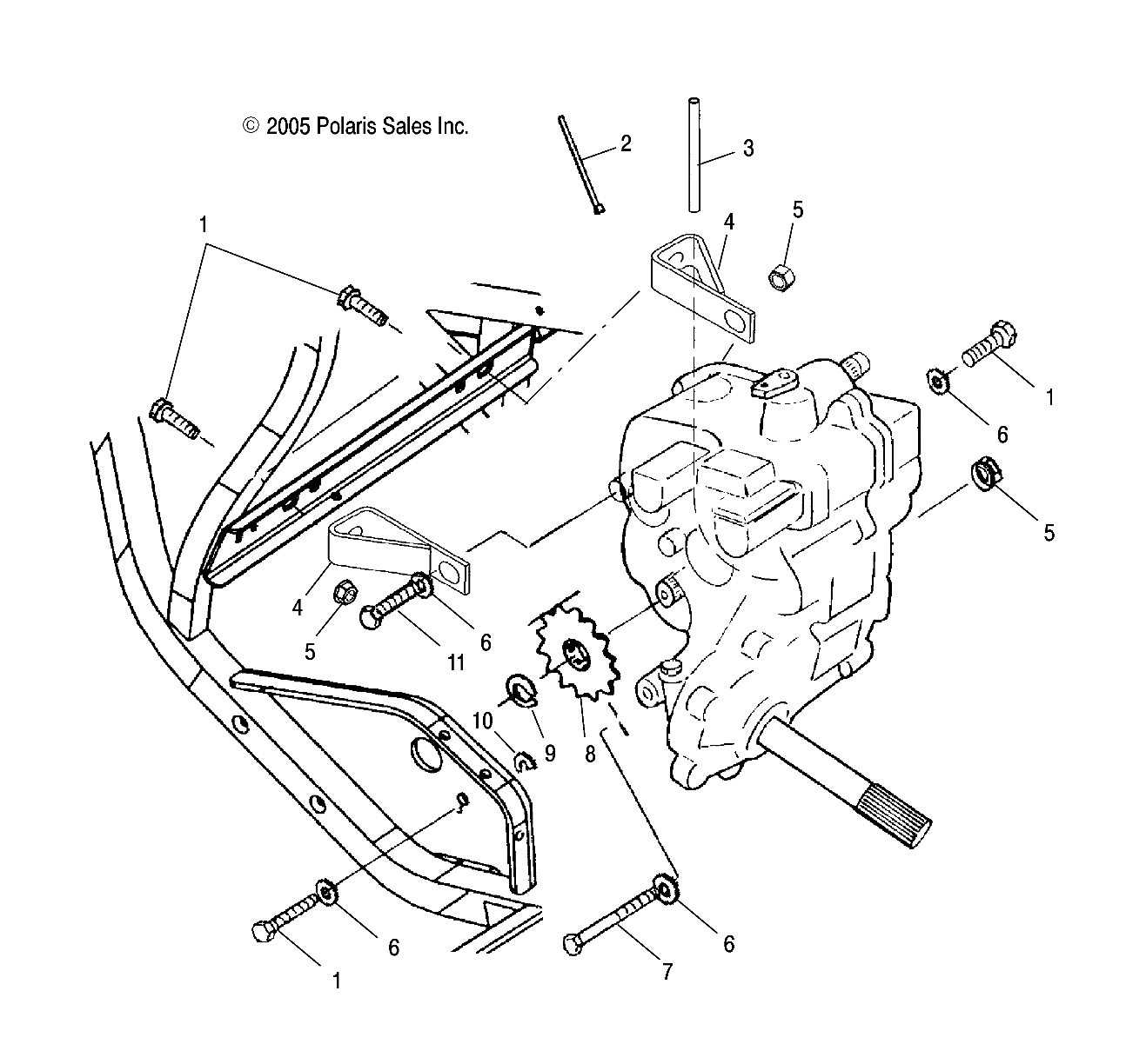 GEARCASE MOUNTING - A06CL50AA (4999201649920164C08)