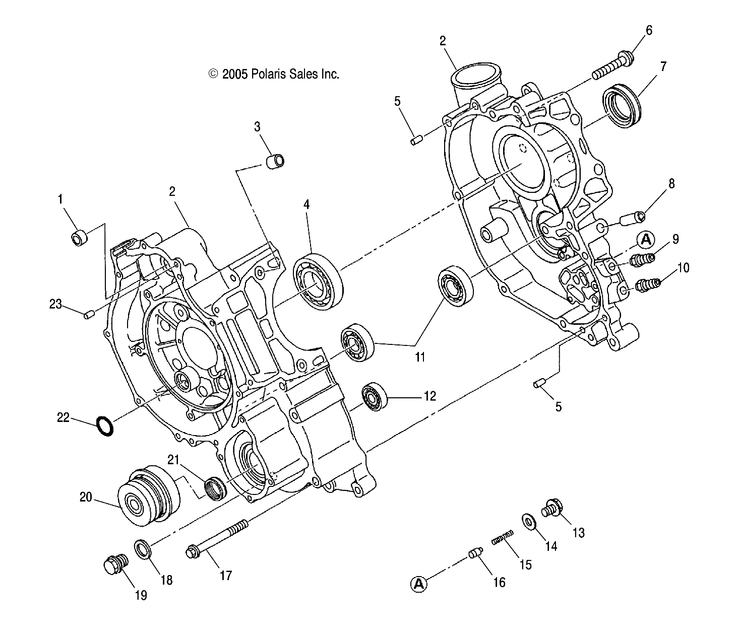 ENGINE, CRANKCASE - A07CL50AA (4999201649920164D05)