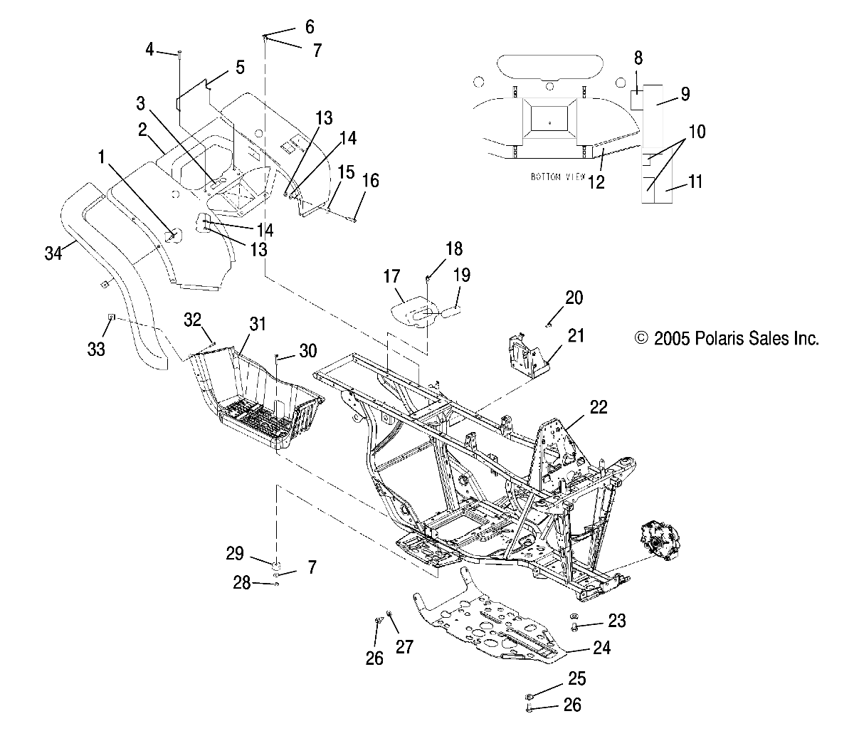 CAB, REAR - A06CD32AA/AB/AC (4999201699920169A03)