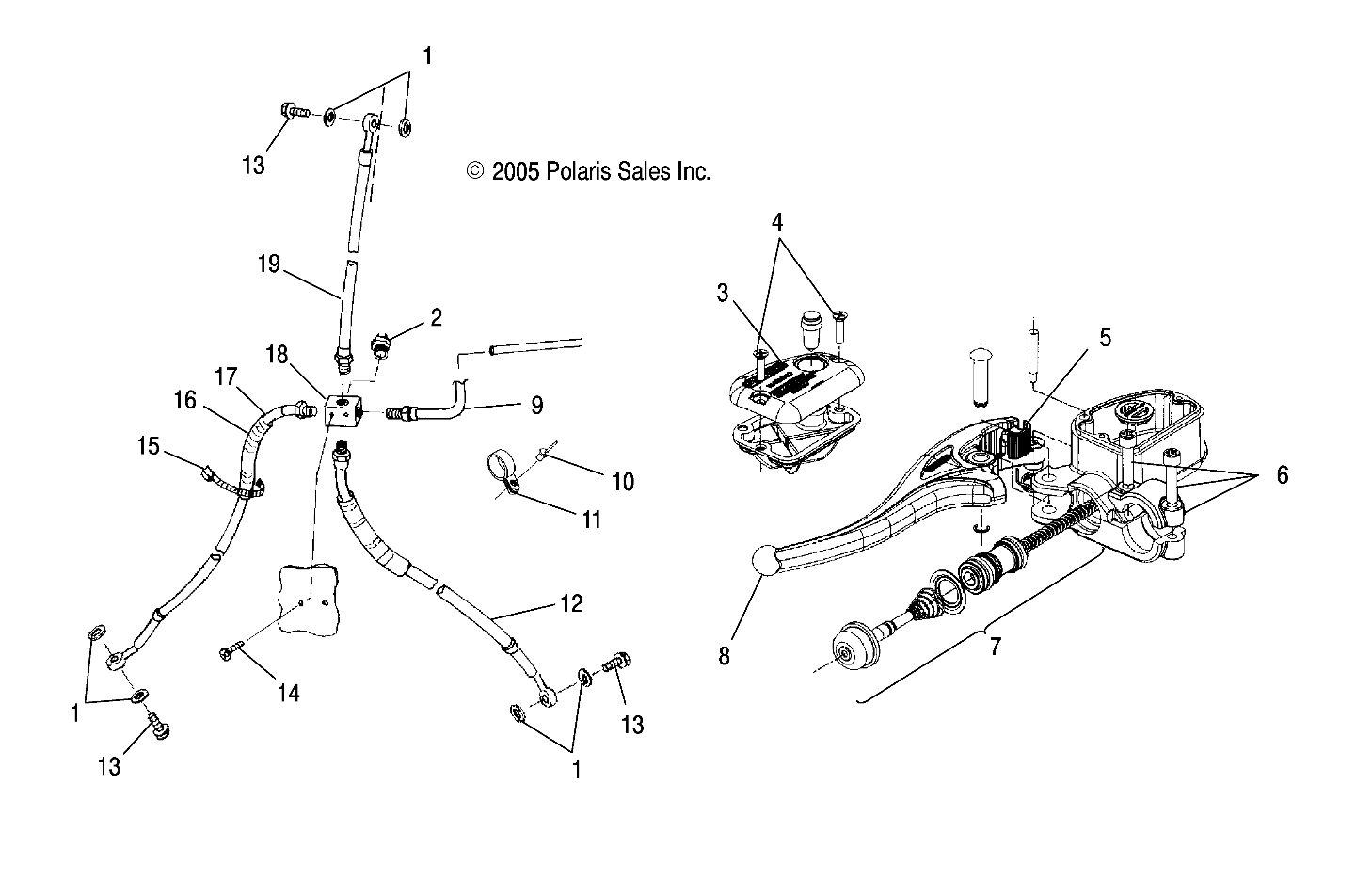 CONTROLS - MASTER CYLINDER/BRAKE LINE - A06CD32AA/AB/AC (4999201699920169A08)