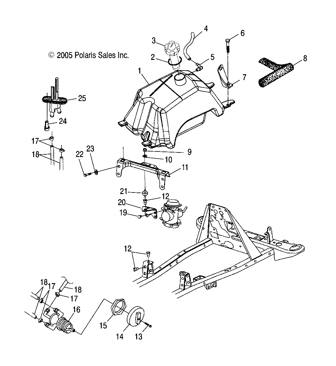 FUEL SYSTEM and CARBURETOR MOUNTING - A06CD32AA/AB/AC (4999201699920169B01)