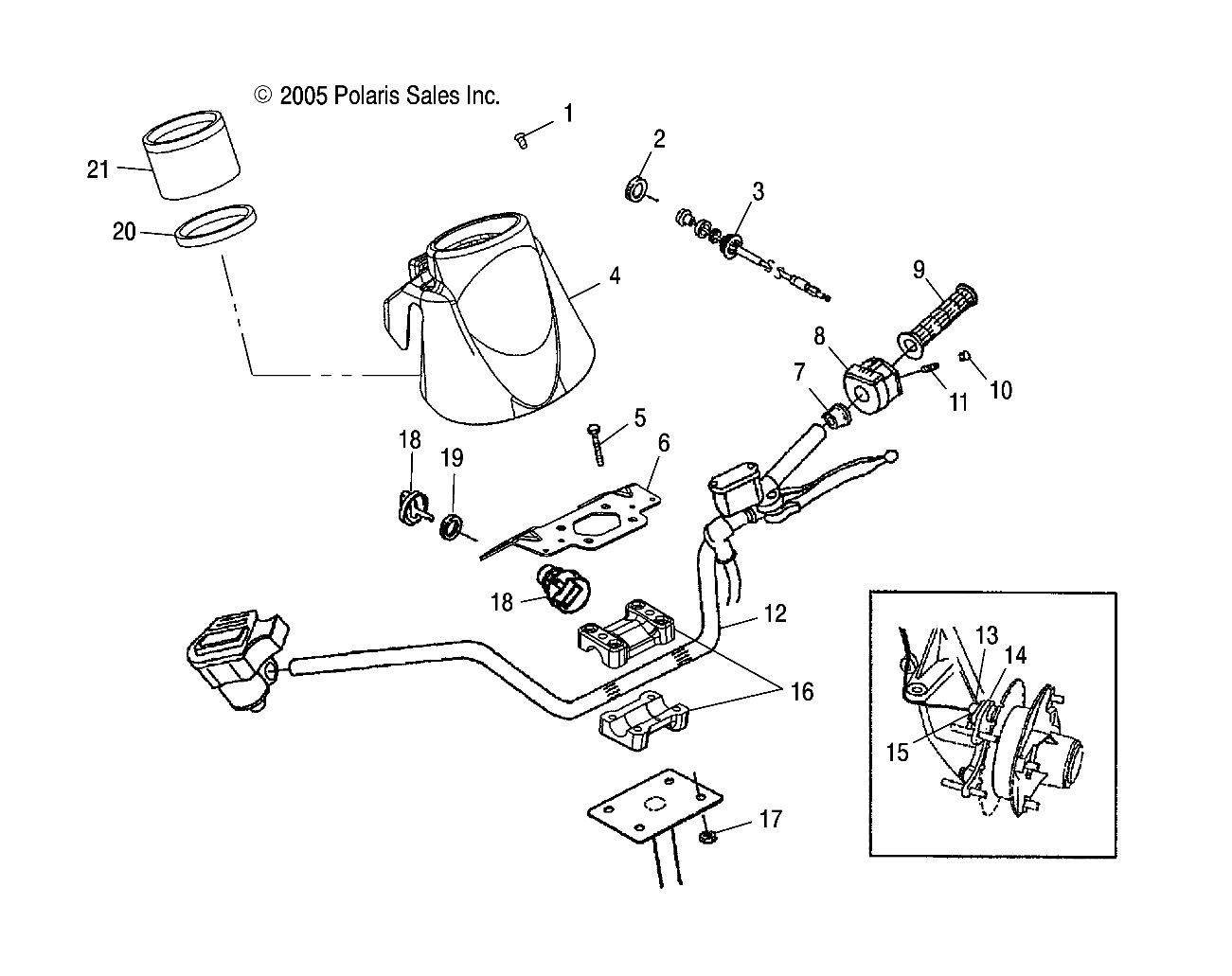 HANDLEBAR - A06CD32AA/AB/AC (4999201699920169B10)