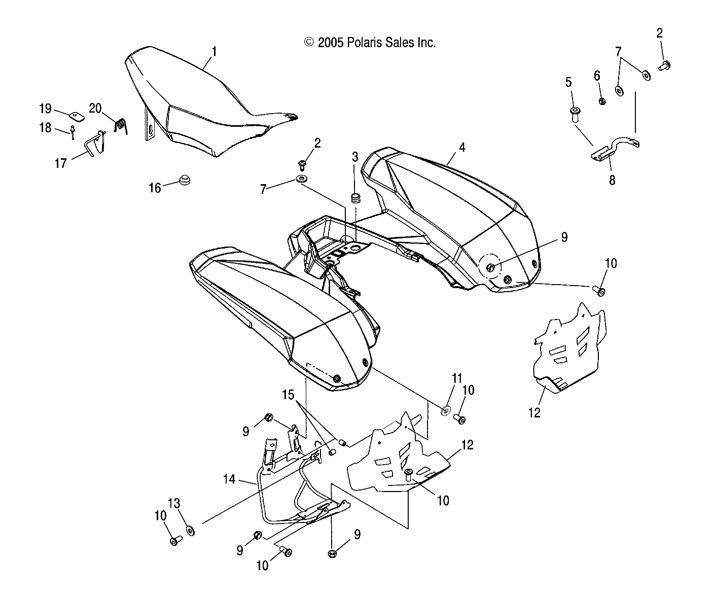 CAB, REAR and SEAT - A07GJ50AA/AB/AC (4999201849920184A04)