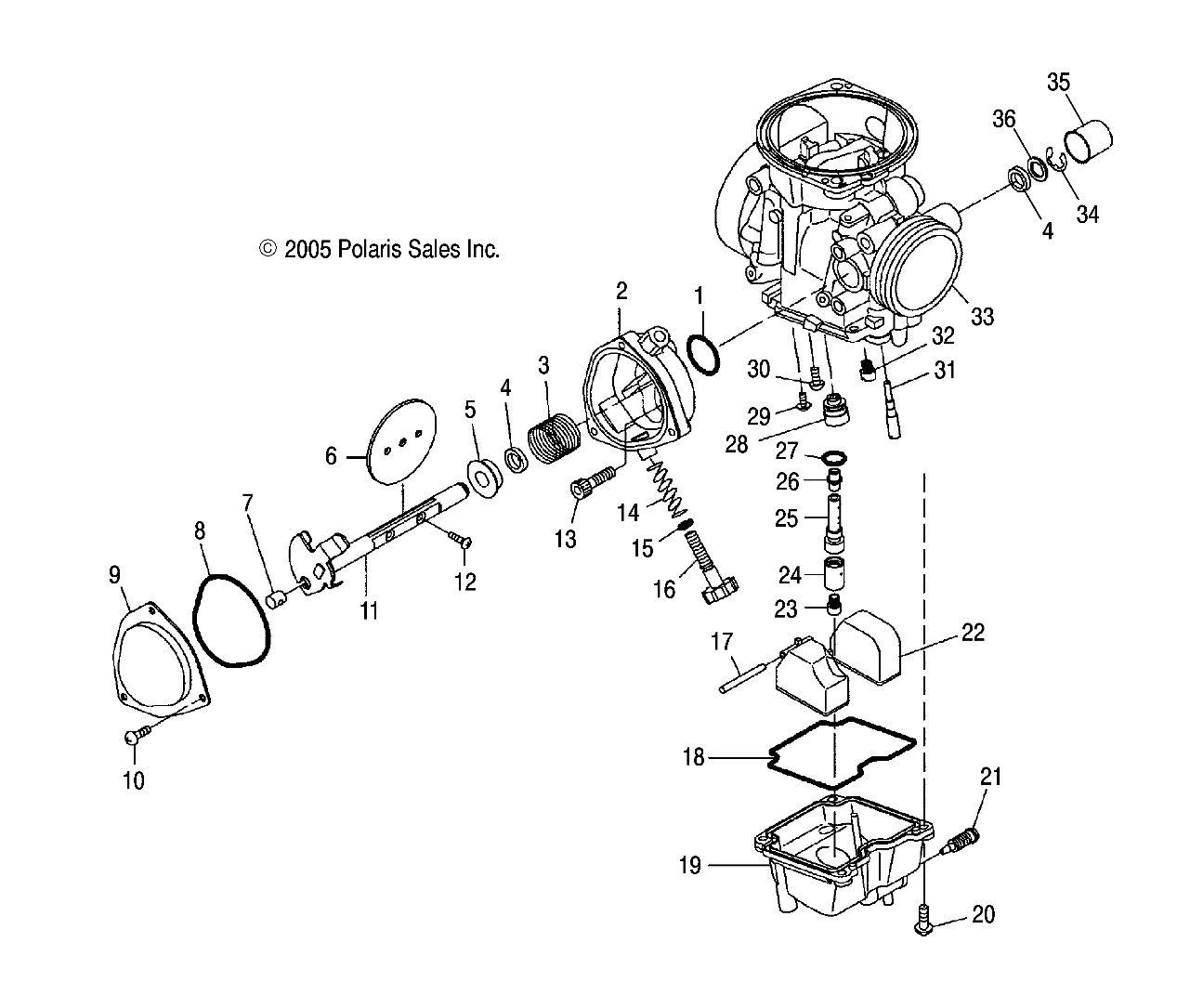 CARBURETOR, LOWER - A06GJ50AA/AB/AC (4999201849920184C07)