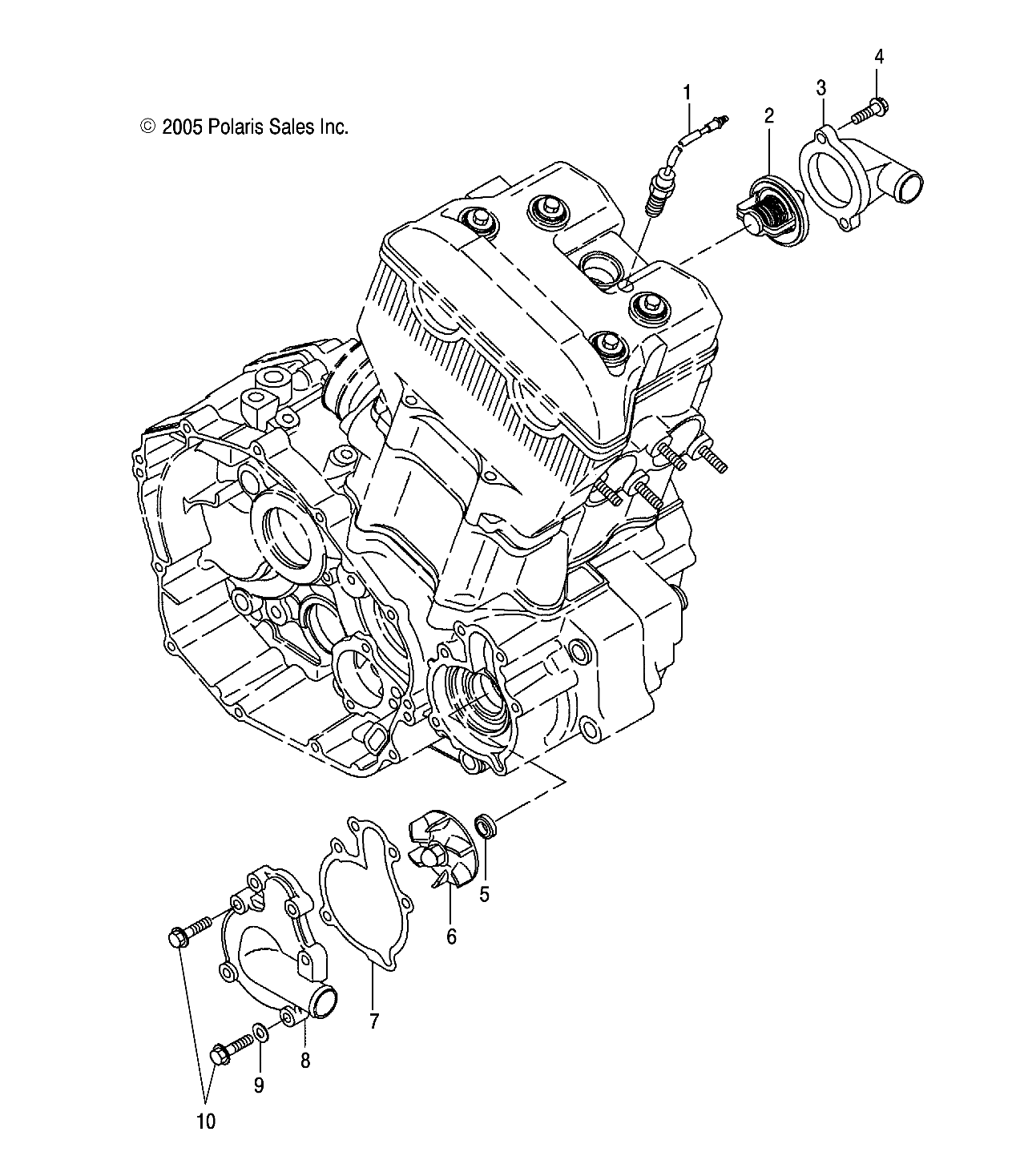 WATER PUMP - A05GJ50AA/AB/AC (4999201849920184C08)