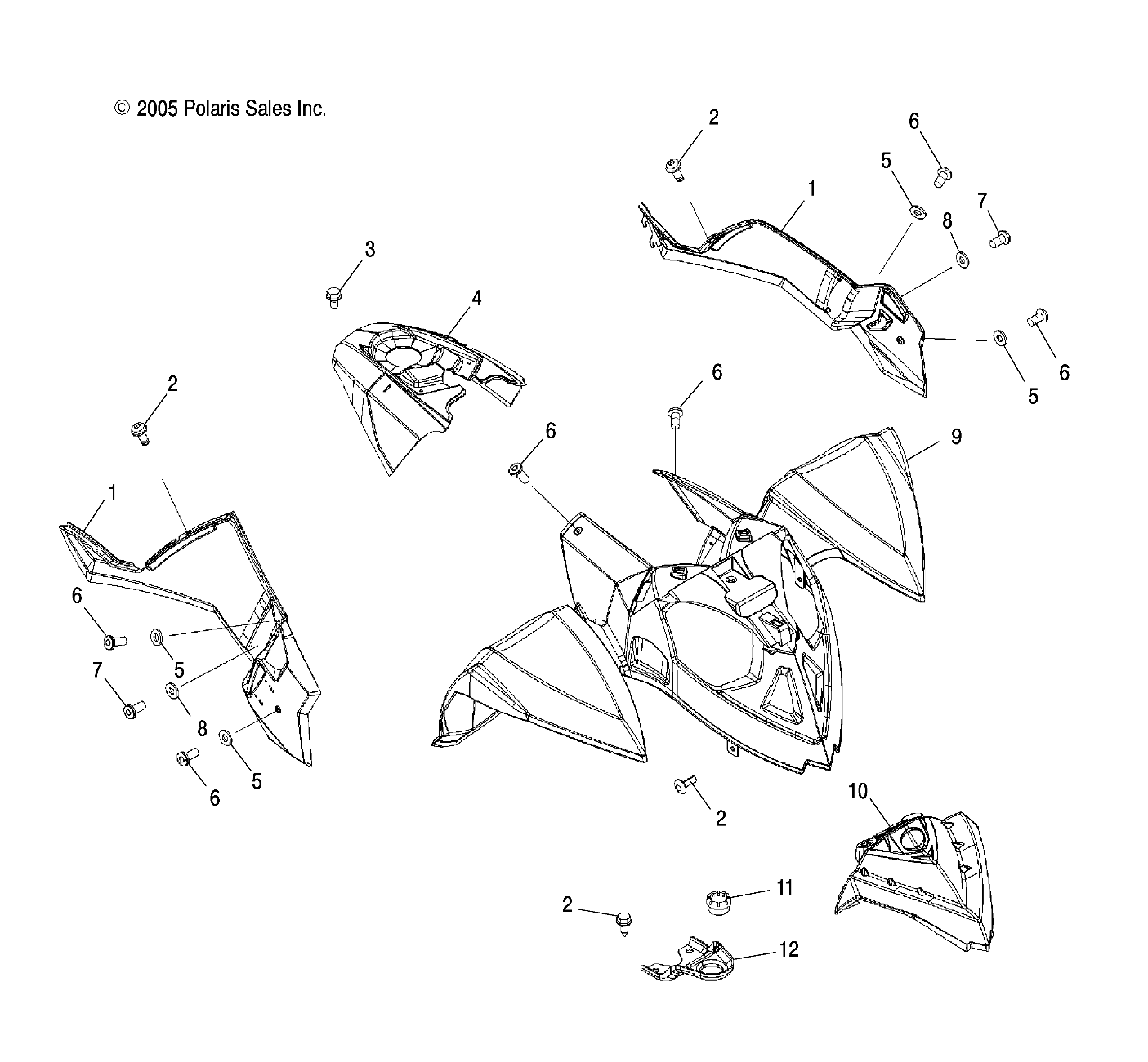 CAB, FRONT and SIDE PANELS - A06GP50AA (4999201899920189A06)