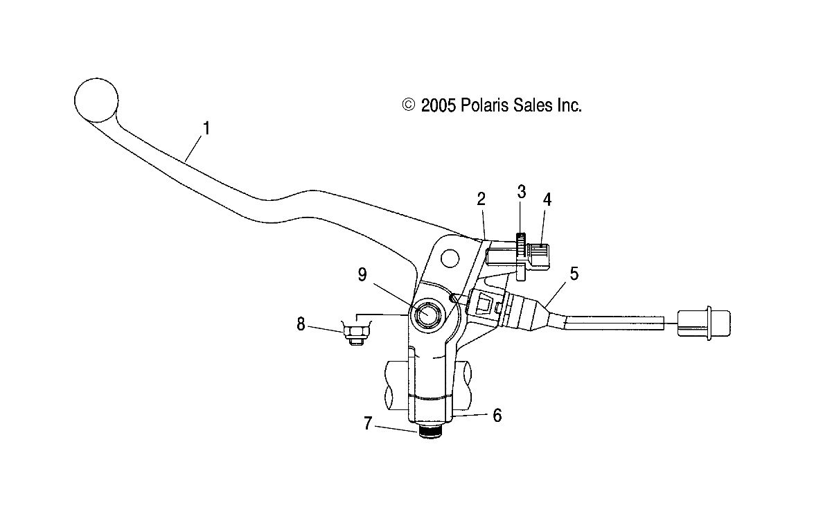 CLUTCH LEVER - A07GP50AA/AB (4999201899920189A10)