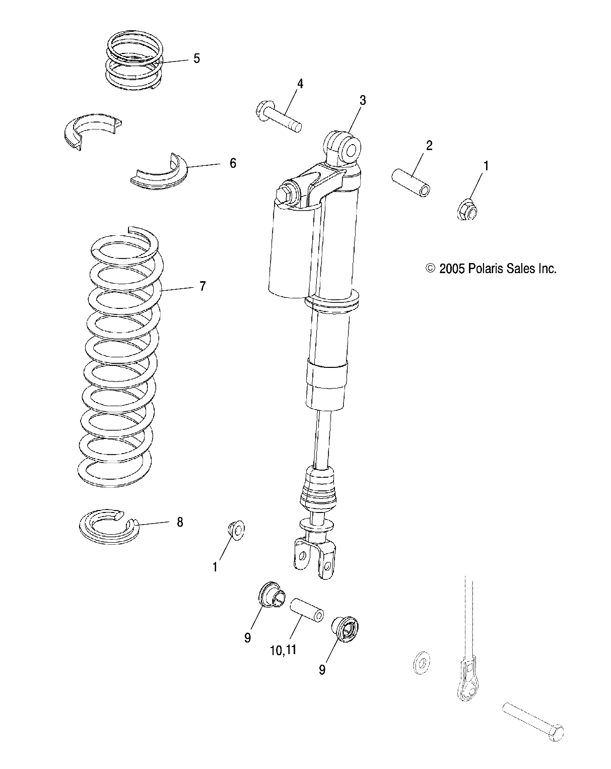 SHOCKS, REAR - A06GP50AA (4999201899920189B10)