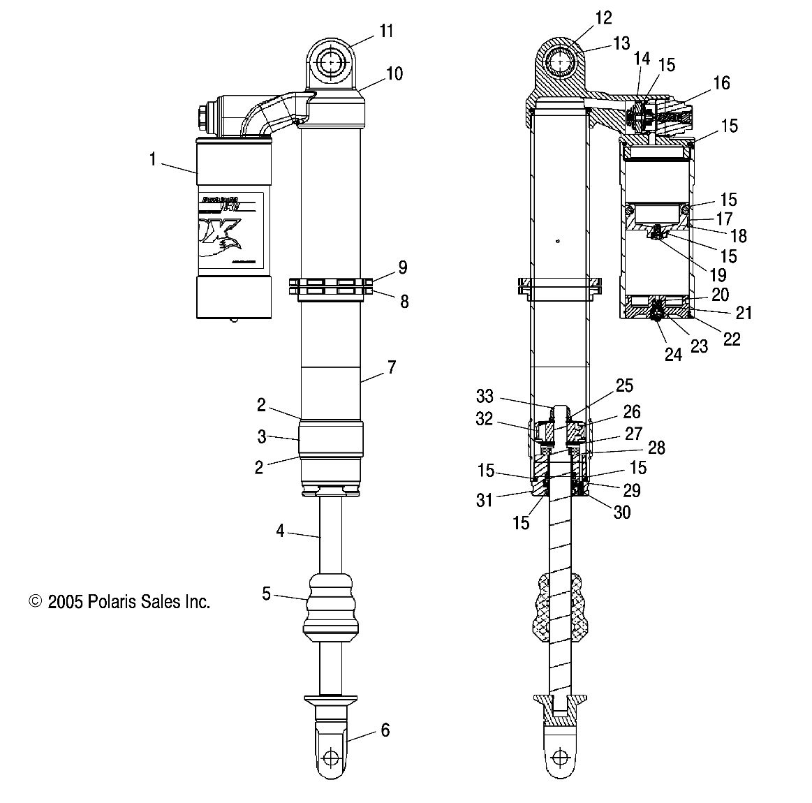 SHOCK, REAR - A06GP50AB (4999201899920189C06)