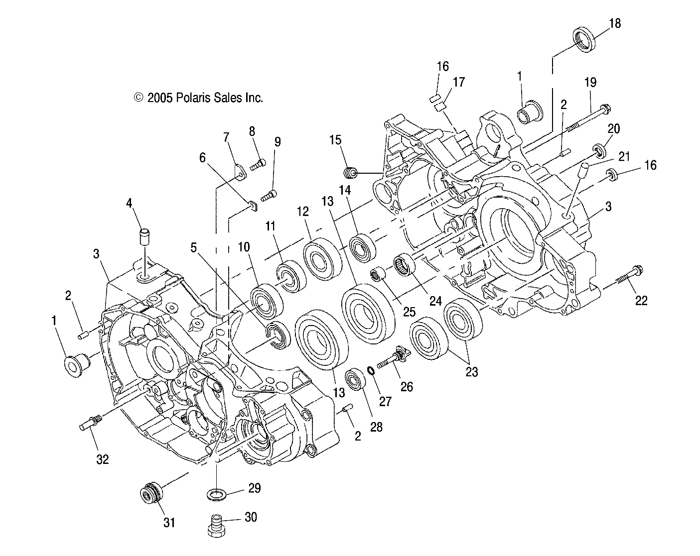 ENGINE, CRANKCASE - A07GP50AA/AB (4999201899920189C07)