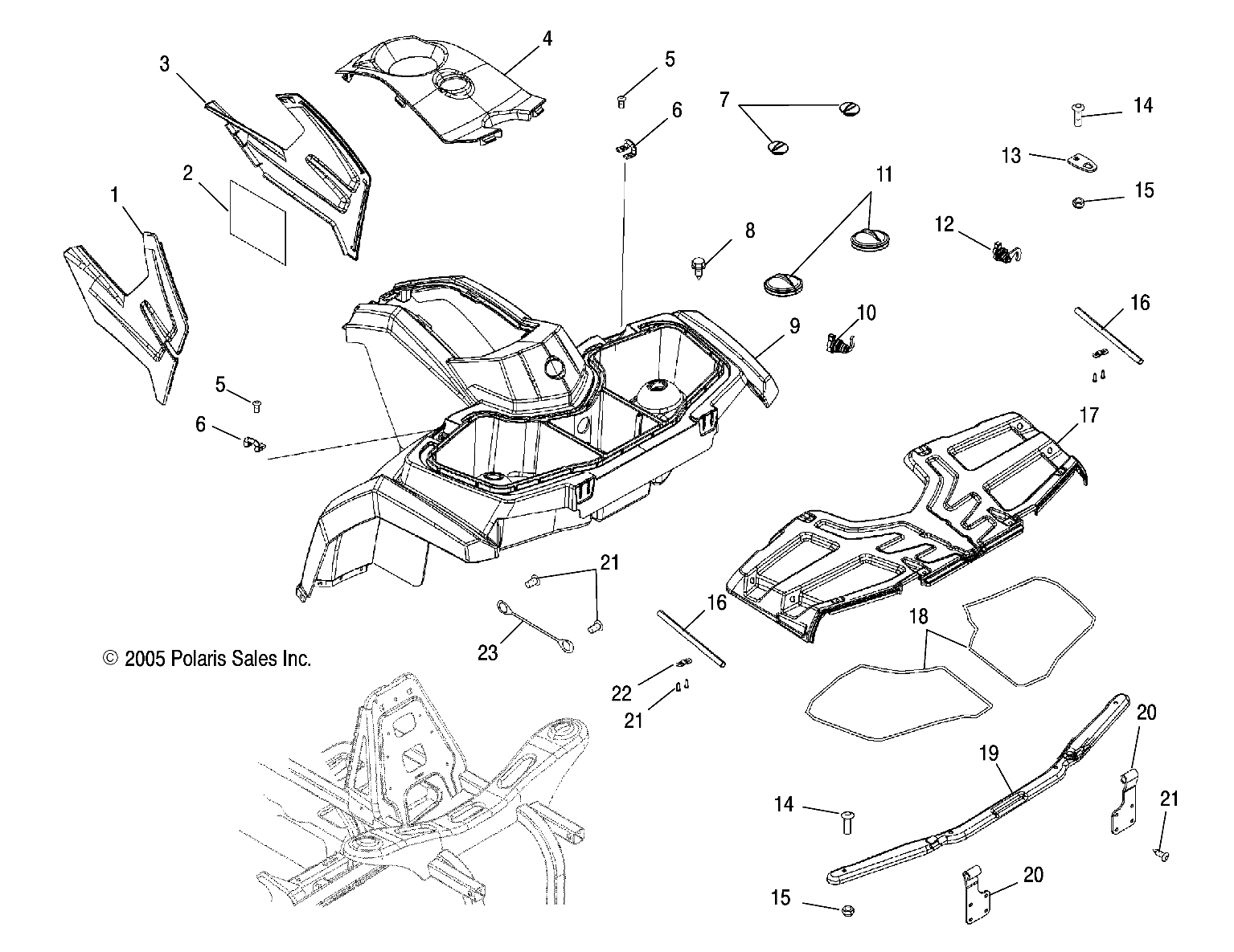 CAB, FRONT - A06LB27AA/LD27AA/AB/AC/AD (4999202079920207A05)