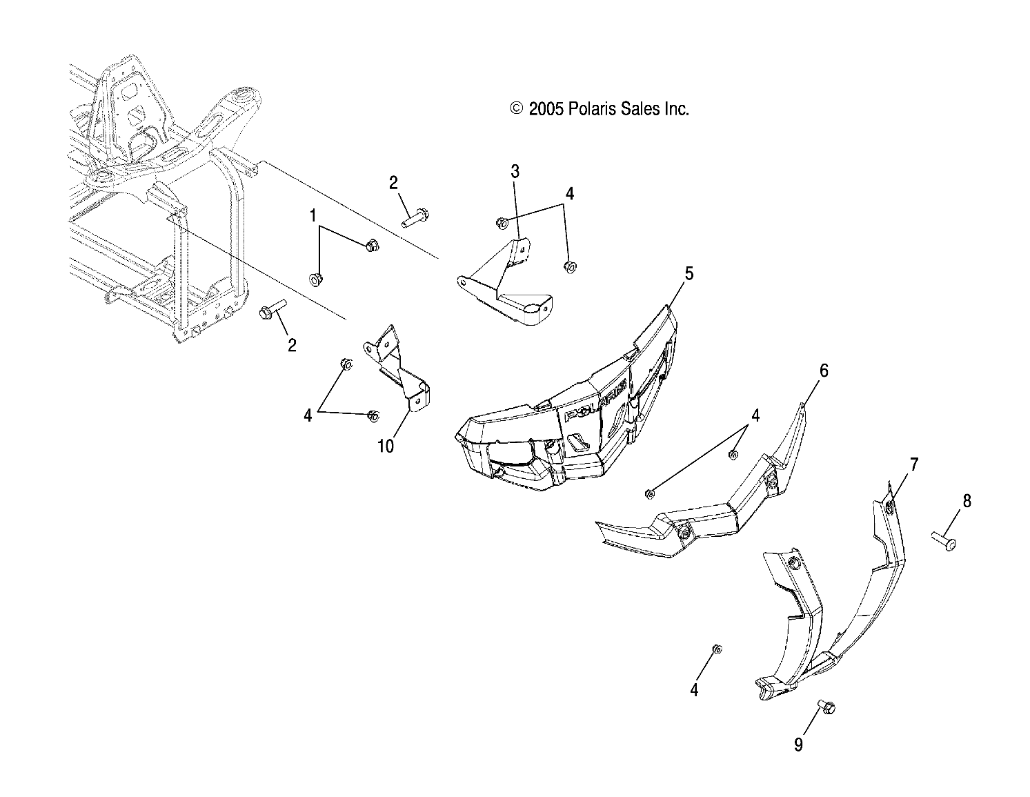 BODY, FRONT BUMPER and MOUNTING - A09LB27AA (4999202079920207A07)