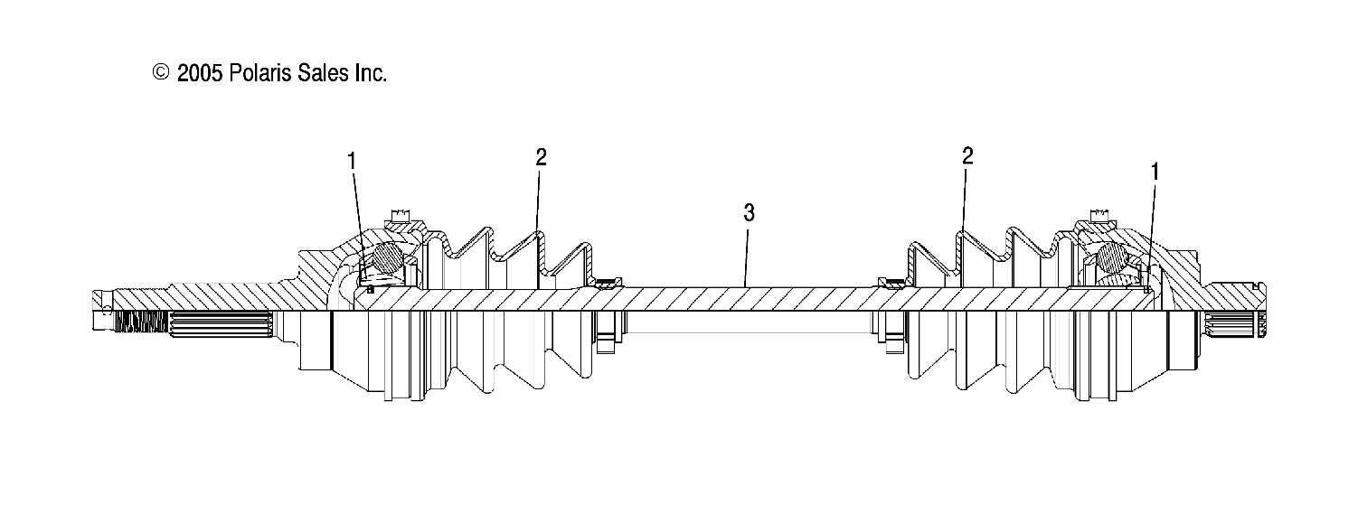 HALF SHAFT, FRONT (4X4) - A06LD27AA/AB/AC/AD (4999202079920207B06)