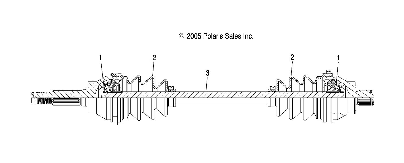 SHAFT, REAR - A06LB27AA/LD27AA/AB/AC/AD (4999202079920207B07)