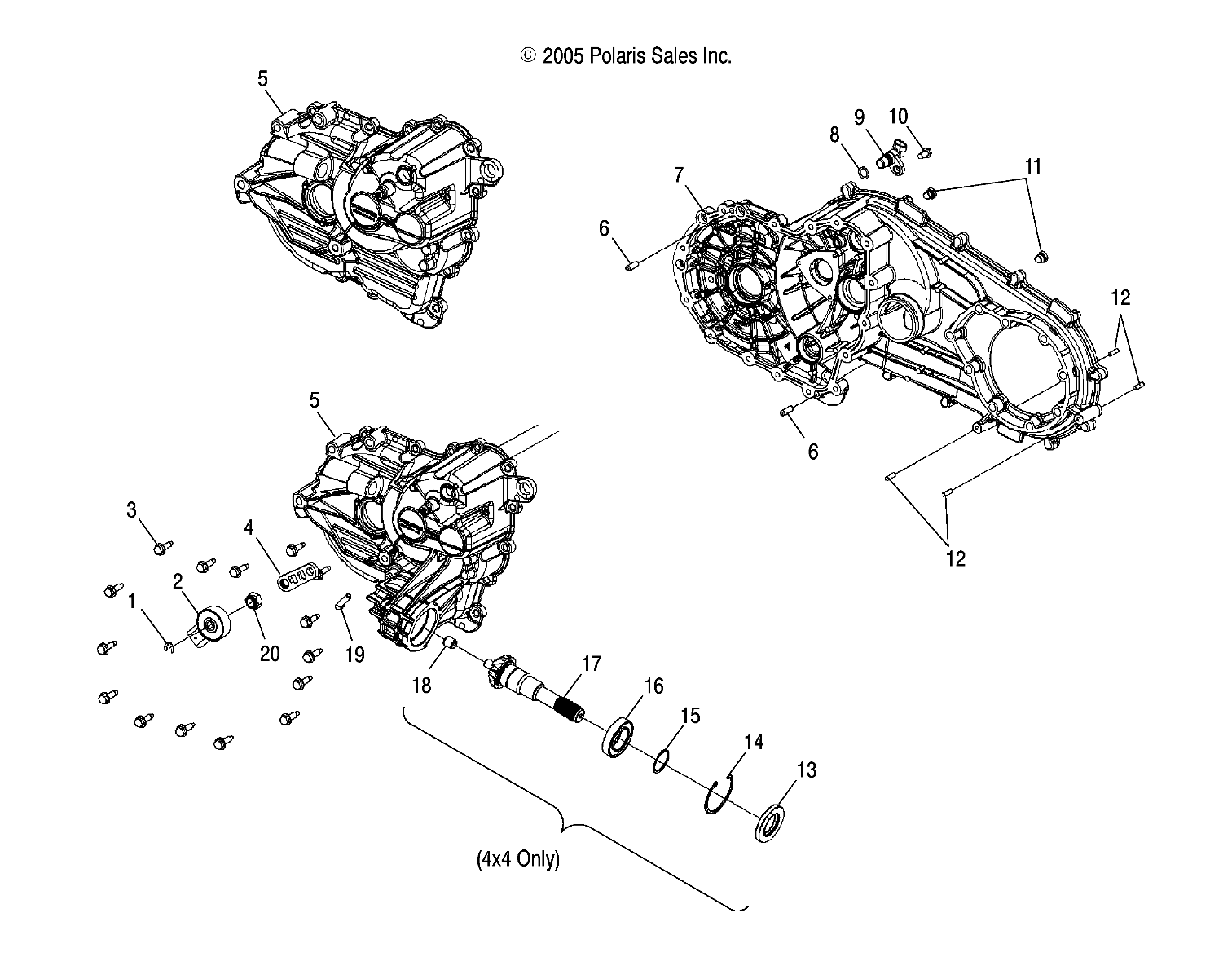 TRANSMISSION CASES - A06LB27AA/LD27AA/AB/AC/AD (4999202079920207C11)