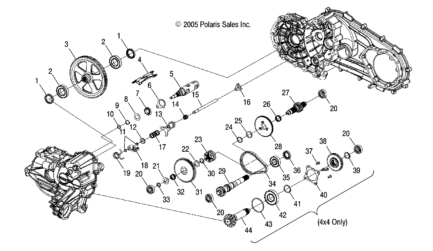 TRANSMISSION INTERNALS - A06LB27AA/LD27AA/AB/AC/AD (4999202079920207C12)