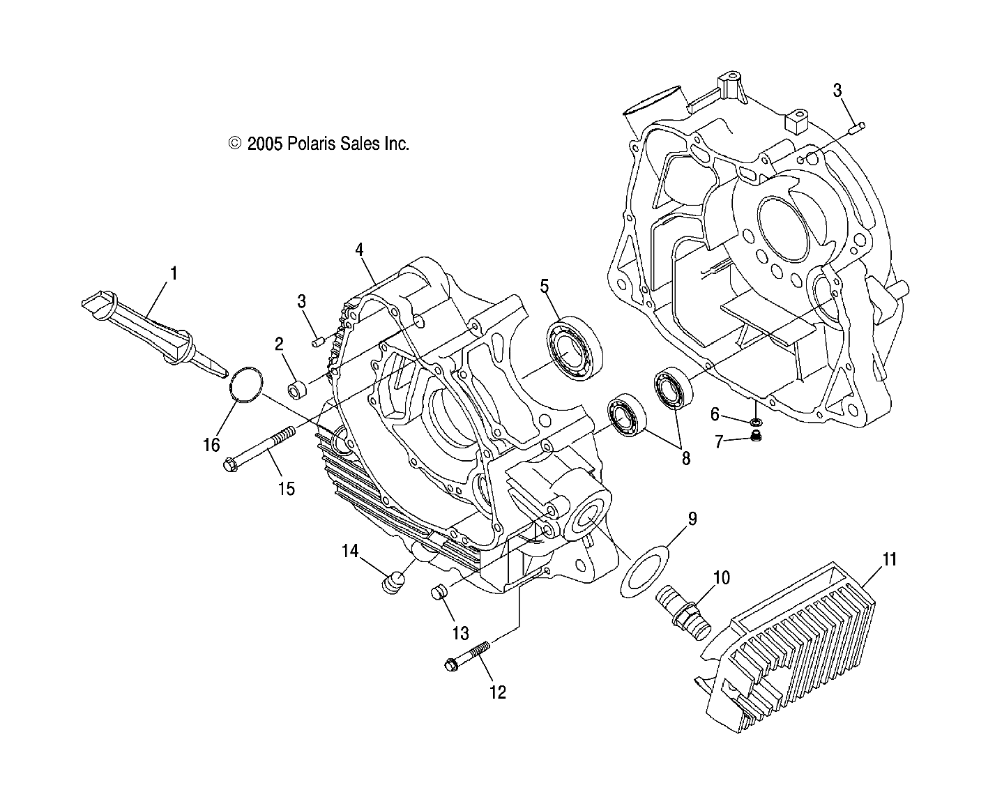 ENGINE, CRANKCASE - AA07LB27FA/LH27FB (4999202079920207D01)