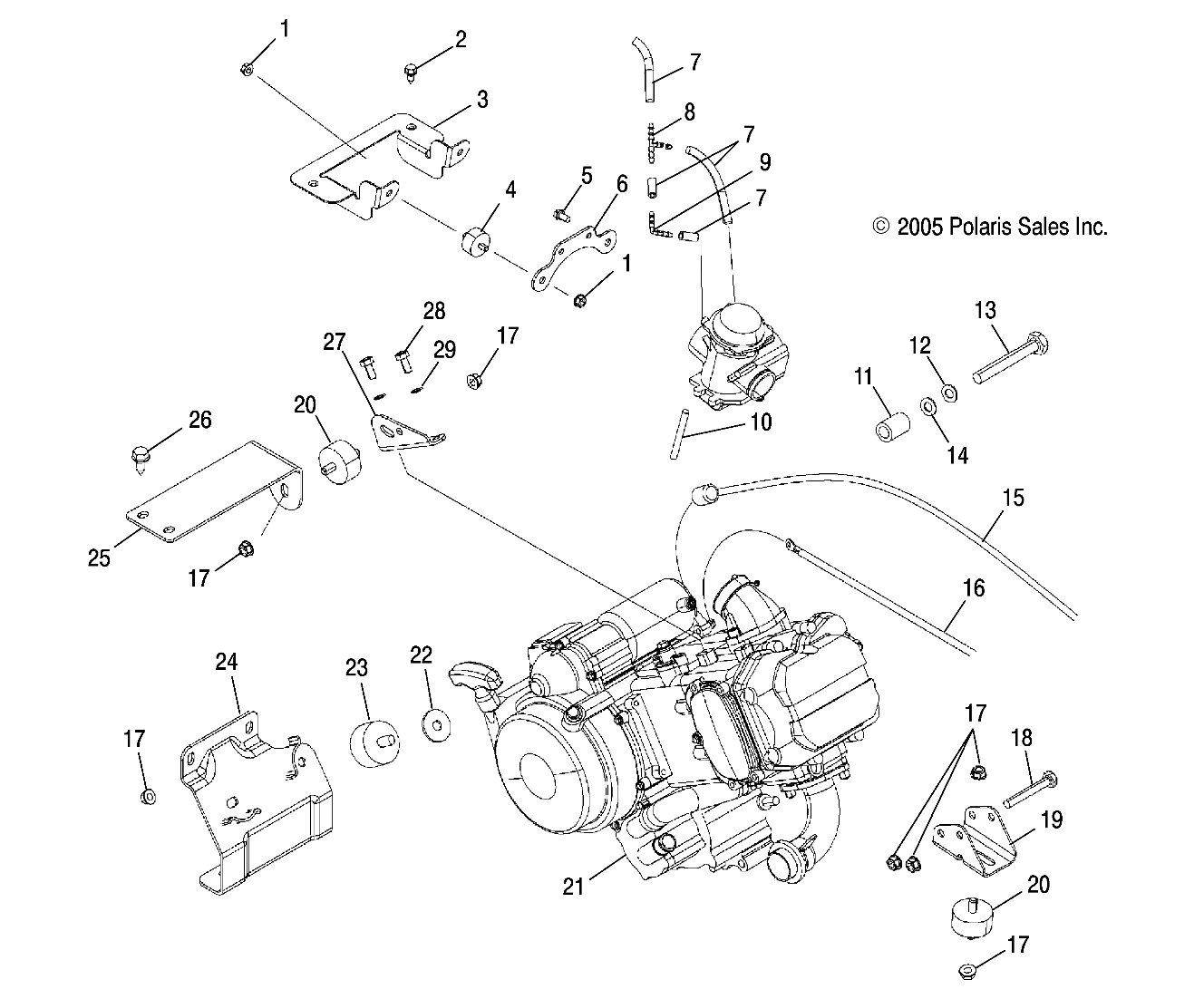 ENGINE MOUNTING - R06RB50AA/RD50AA (4999202119920211B03)