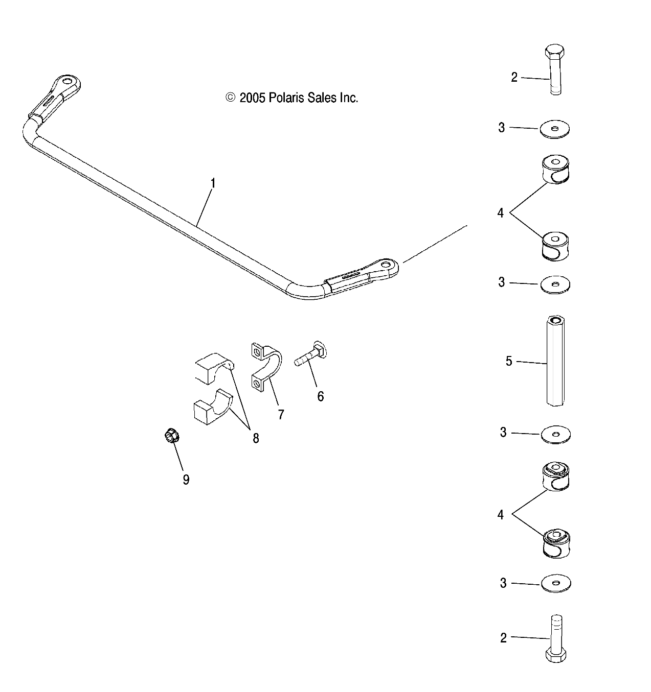 STABILIZER BAR, REAR - R06RB50AA/RD50AA (4999202119920211C10)