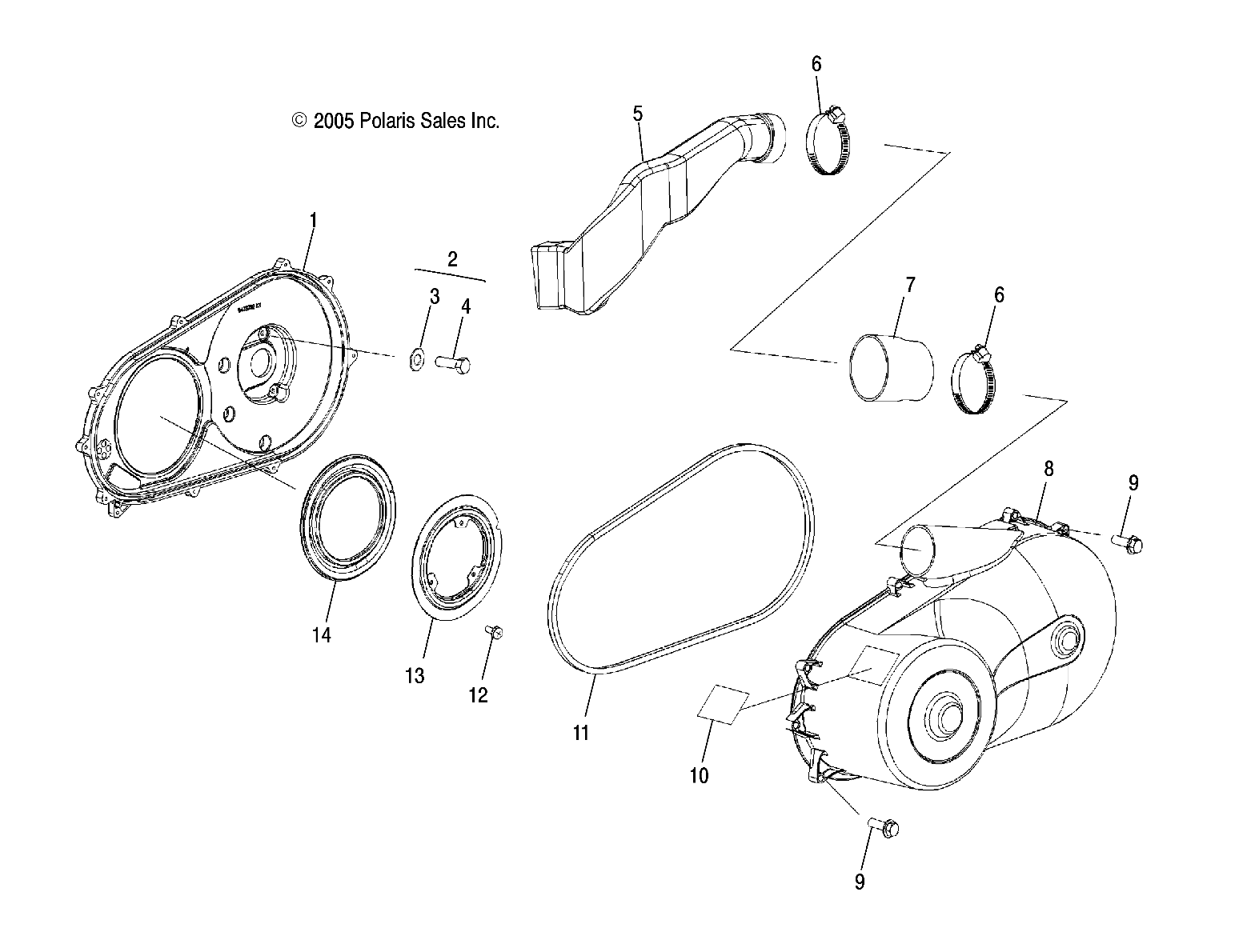 DRIVE TRAIN, CLUTCH COVER - R09RB50AF (4999202119920211D01)