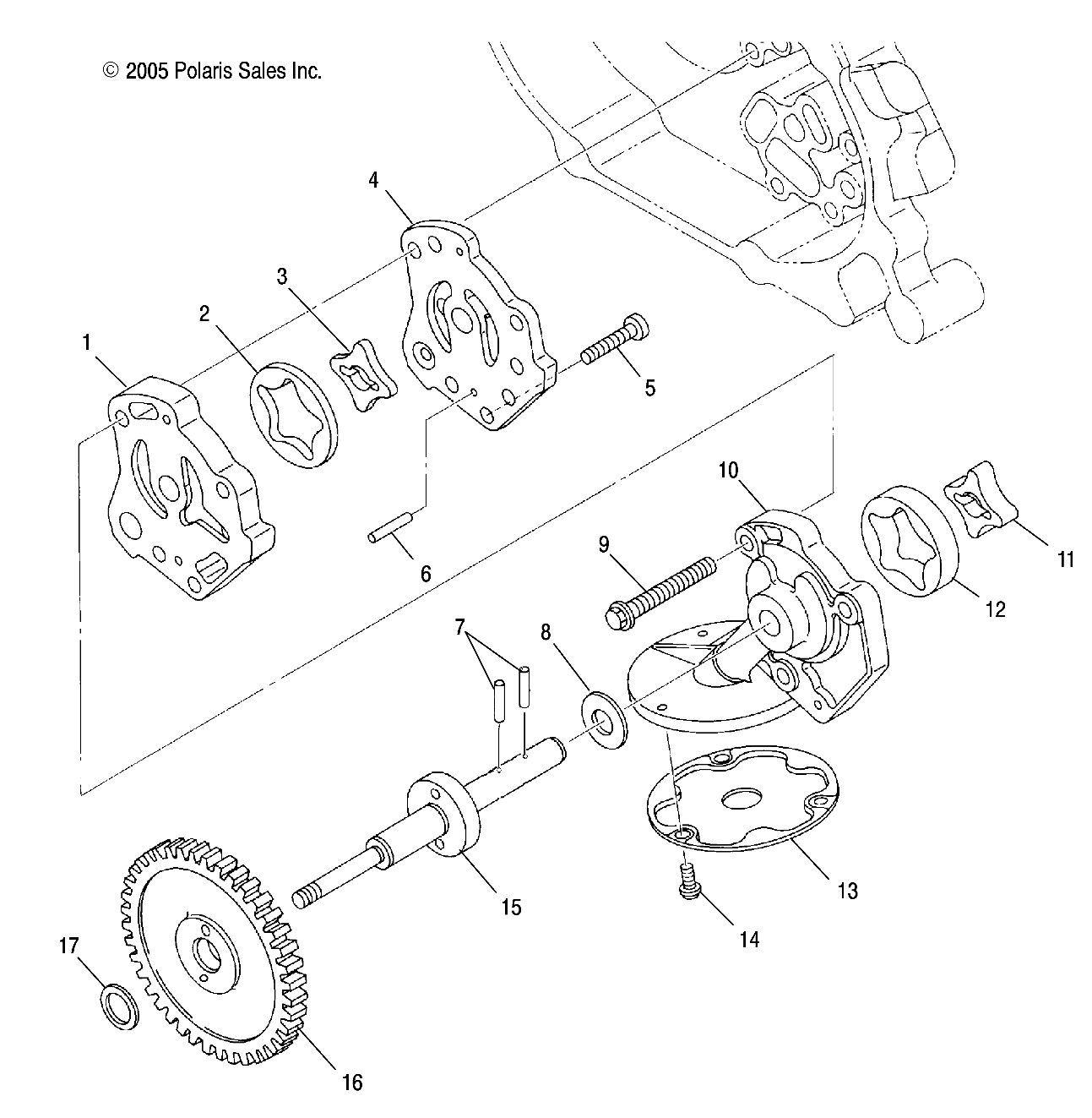 OIL PUMP - A04RB42AA/A04RD50AA/AB/AC/A04RF50AA (4999202119920211E02)