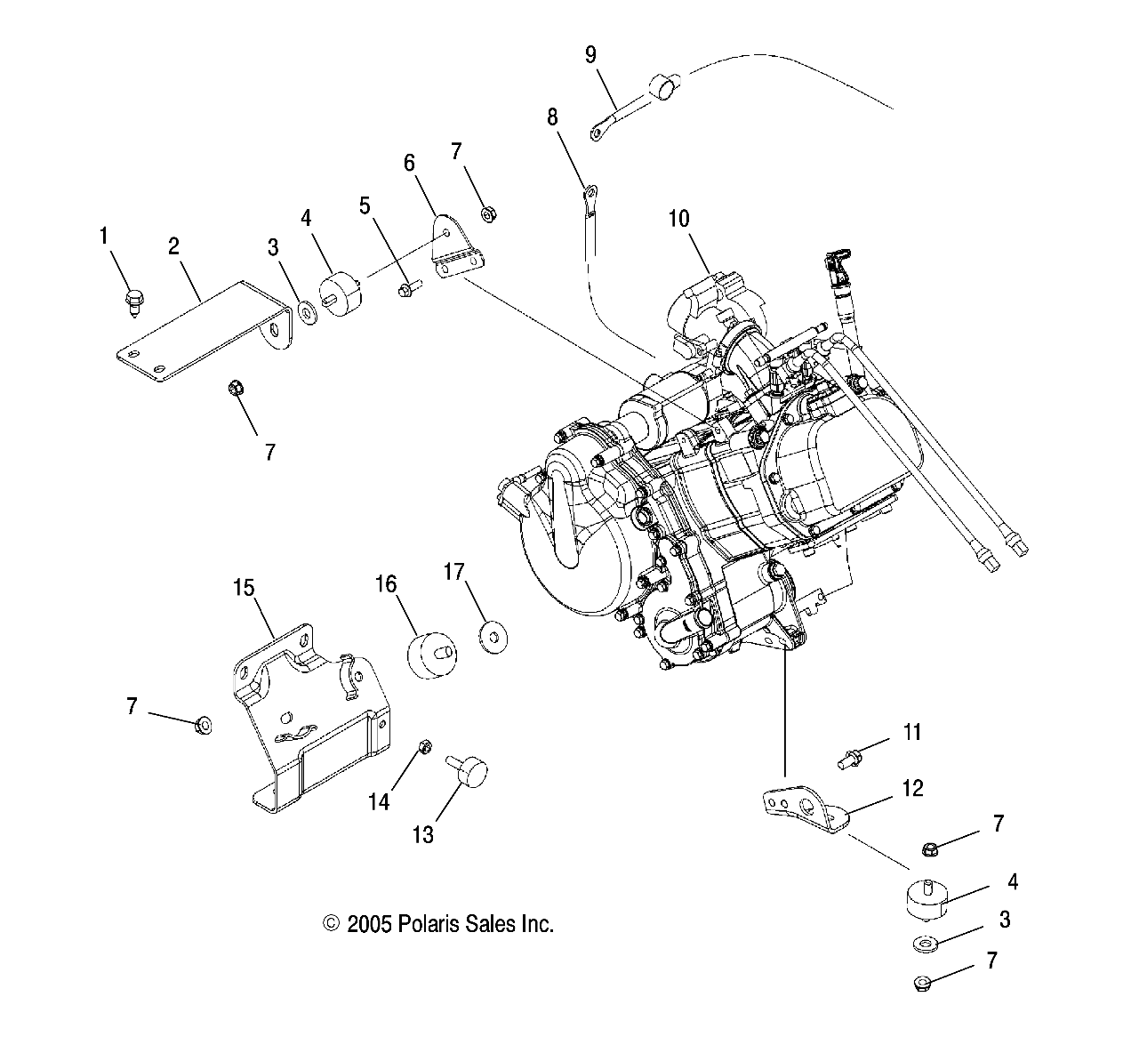 ENGINE MOUNTING - R06RD68AA/AB/AC/AD/AE/AF (4999202219920221B03)