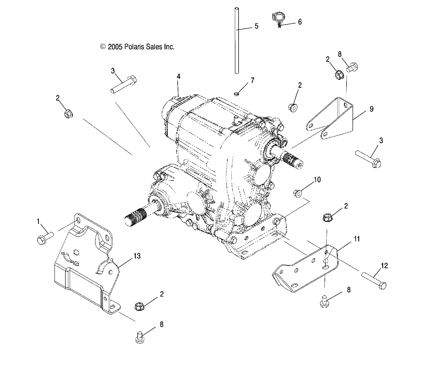 TRANSMISSION MOUNTING - R06RD68AA/AB/AC/AD/AE/AF (4999202219920221B05)