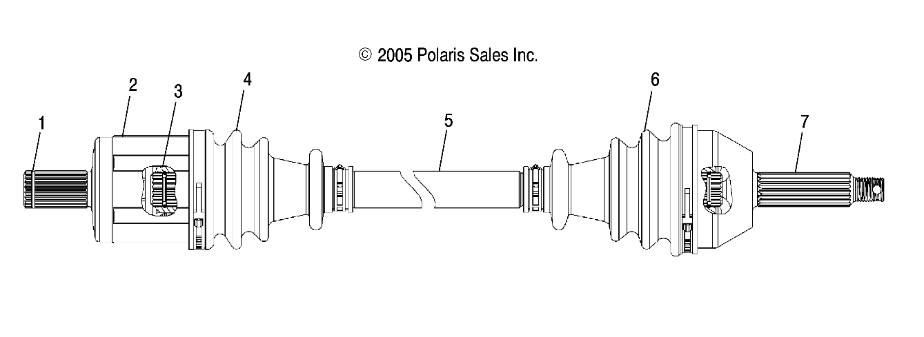 DRIVESHAFT, FRONT - R06RF68AA (4999202259920225B06)