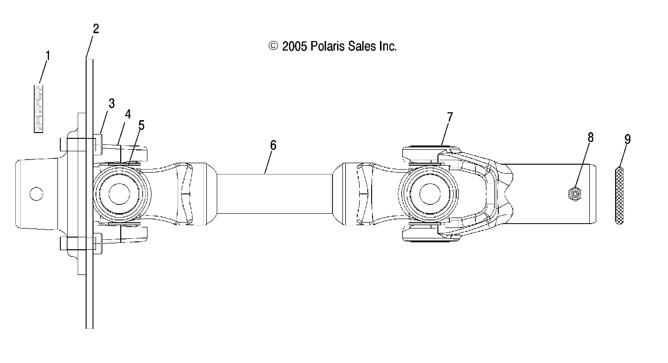 DRIVE TRAIN, REAR PROP SHAFT - R08RF68AD/AF/AZ (4999202259920225B07)