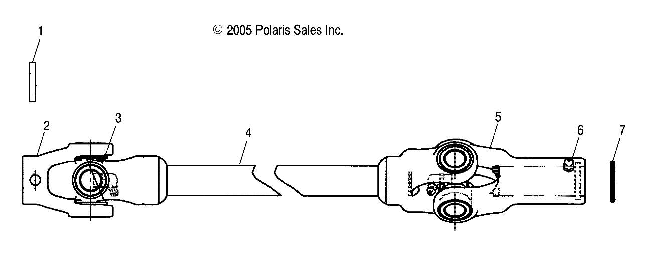 PROP SHAFT, FRONT - R06RF68AA (4999202259920225B08)