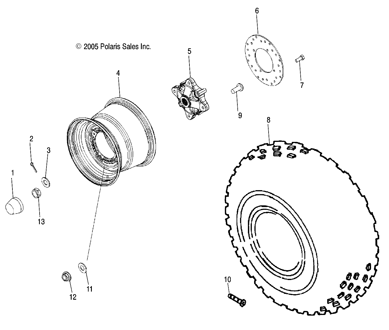 WHEELS, REAR - R08RF68AD/AF/AZ (4999202259920225C08)