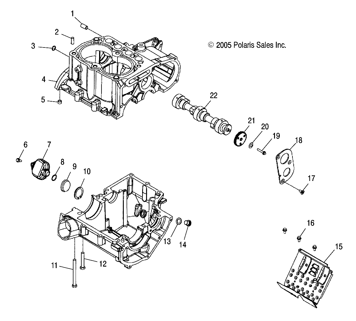 ENGINE, CRANKCASE - R07RF68AD/AF (4999202259920225D10)